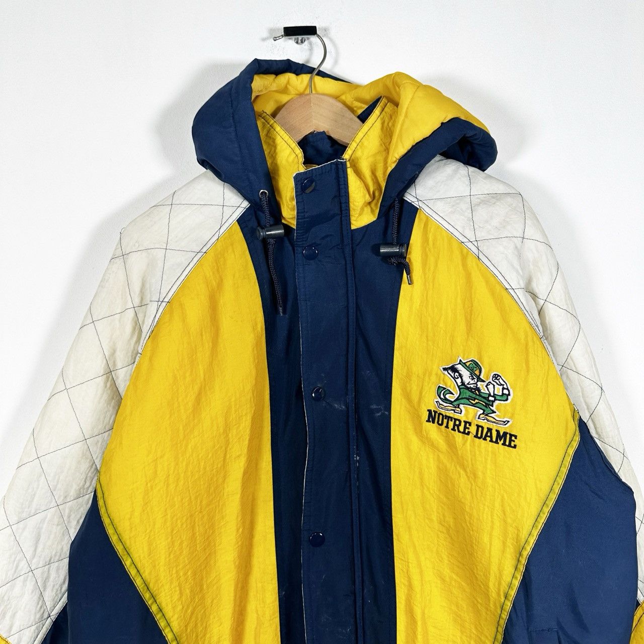 Maillot de hockey Notre-Dame VTG 90s Starter Bleu XL