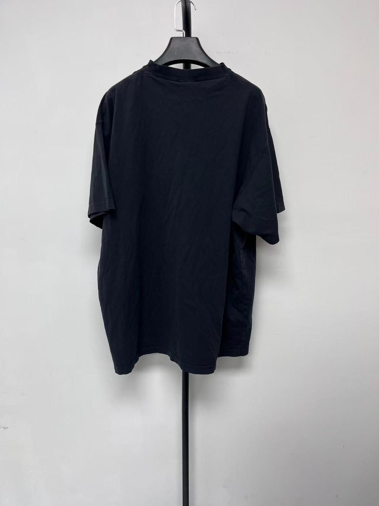 Balenciaga balenciaga embroidered cotton t-shirt for men Size US M / EU 48-50 / 2 - 2 Thumbnail