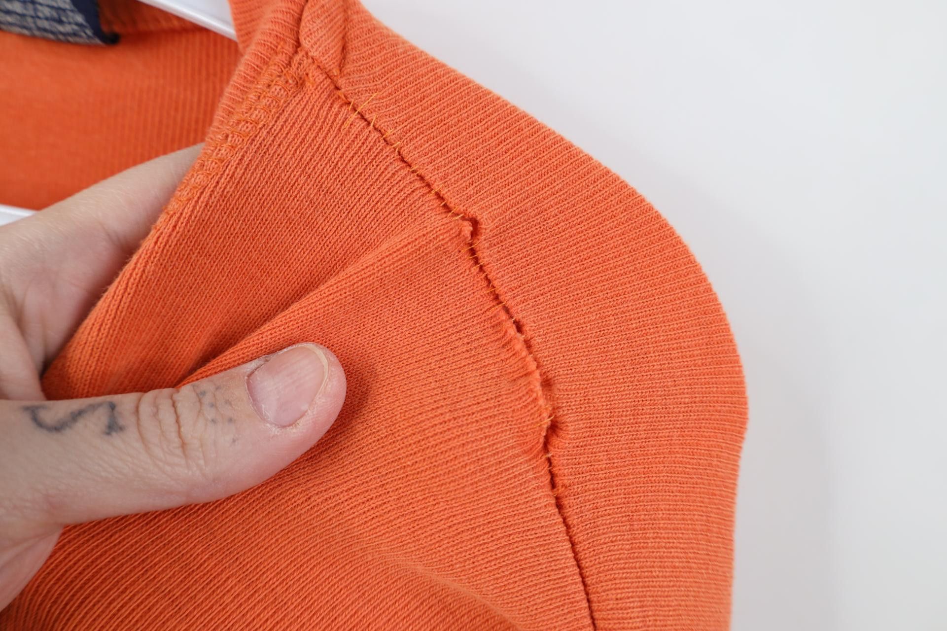 Vintage Vintage 90s Y2K Streetwear Ribbed Knit Henley T-Shirt Size US L / EU 52-54 / 3 - 5 Thumbnail