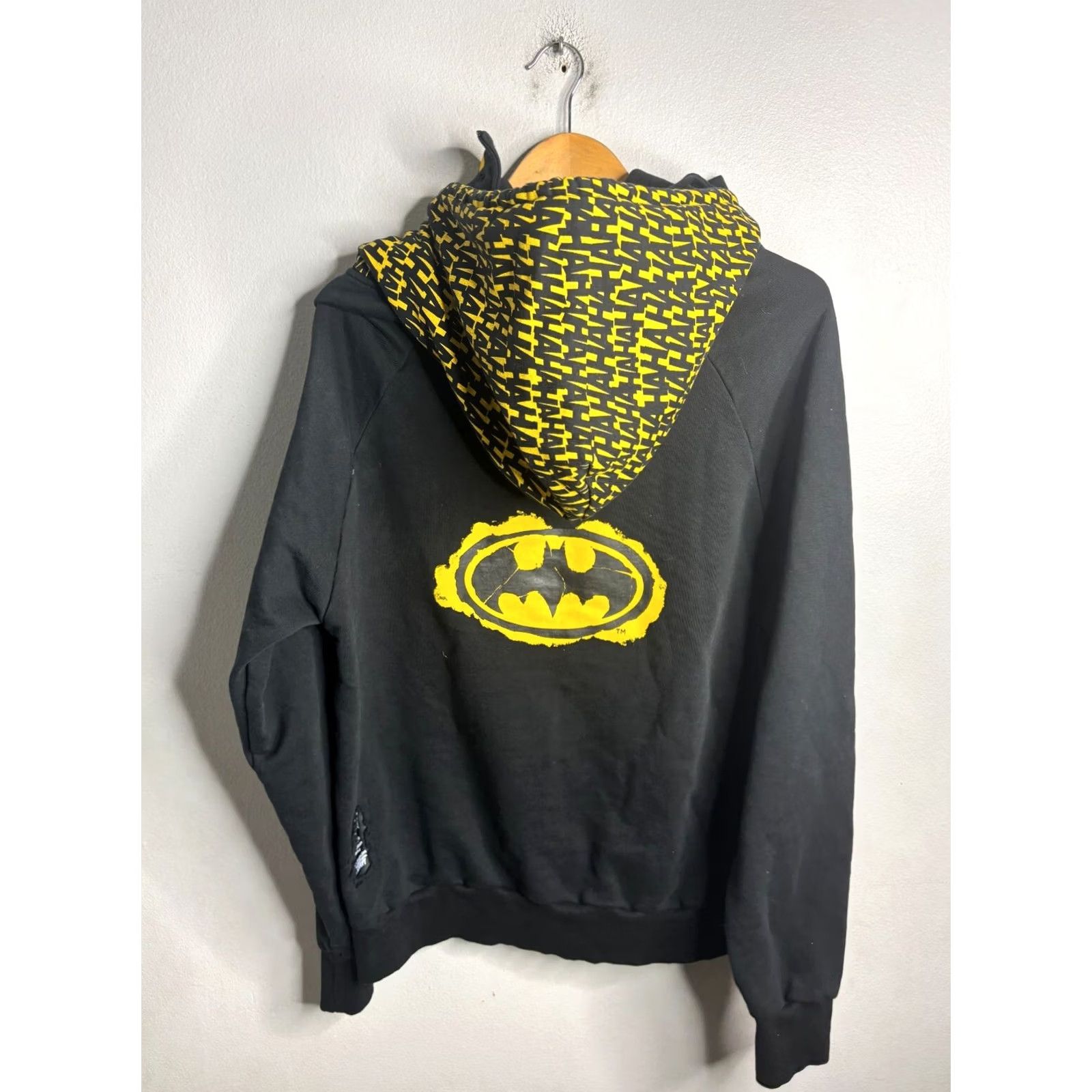 Vintage Marc Jacobs Burton MJB X Batman DOUBLE HOODIE Hoodie Small S Black Cotton Logo 90s Vintage No N/A Mens Womens Size US S / EU 44-46 / 1 - 4 Thumbnail