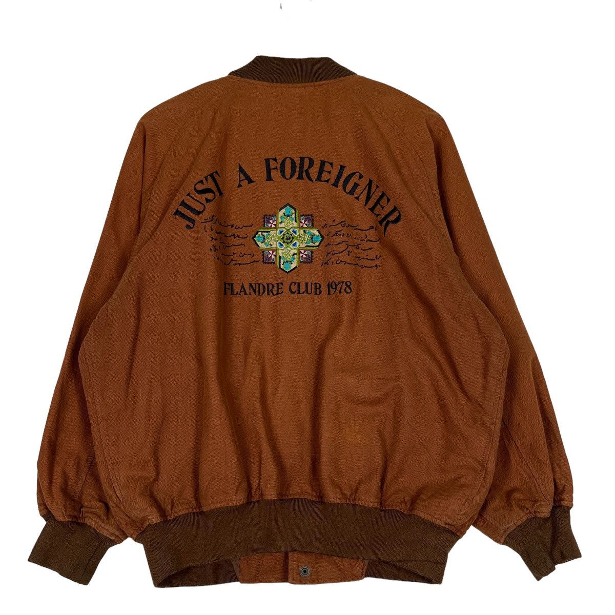 Japanese Brand 🔥 VINTAGE FLANDRE CLUB BOMBER JACKET Size US M / EU 48-50 / 2 - 1 Thumbnail