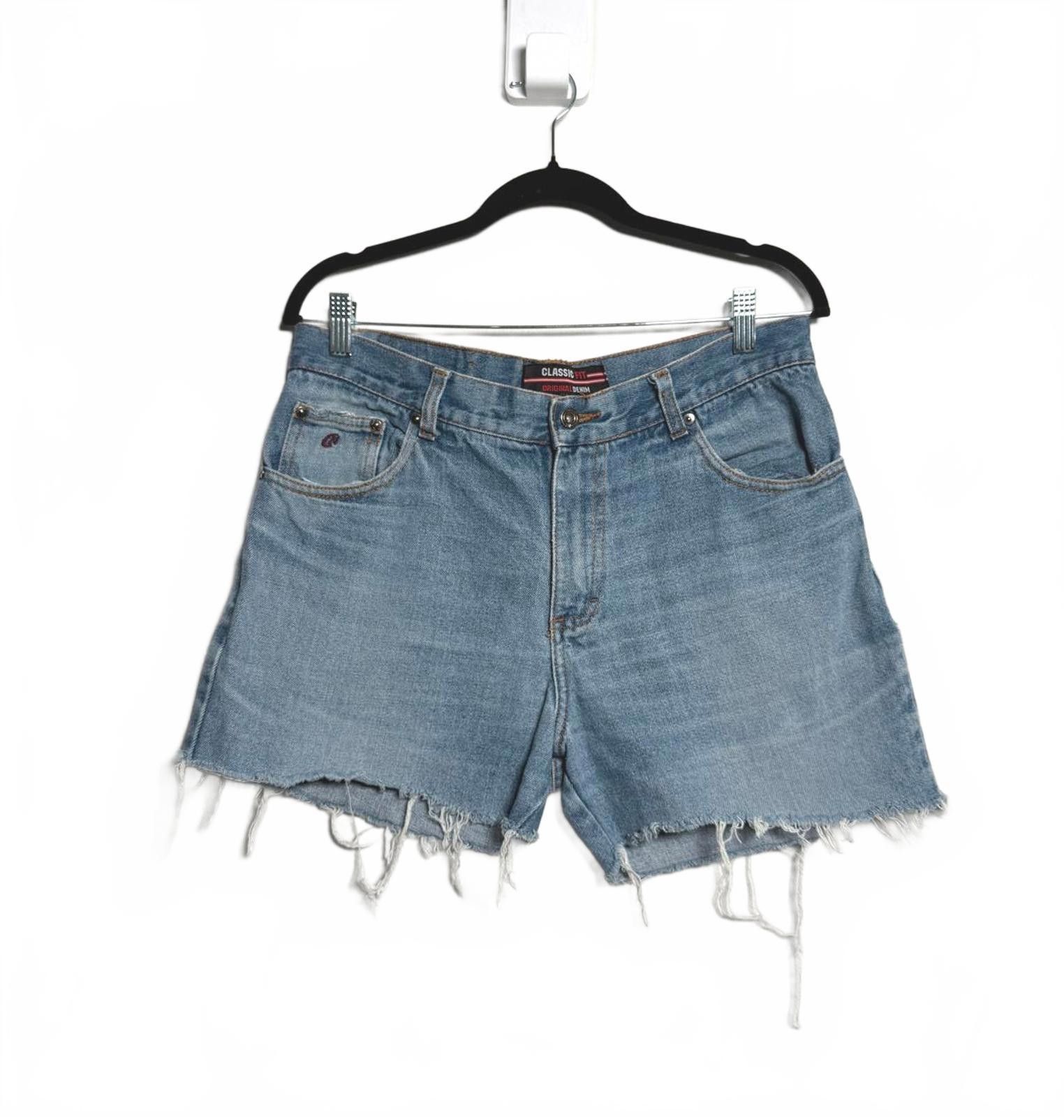 Designer Men Denim Cut off Short Shorts Size US 32 / EU 48 - 2 Thumbnail