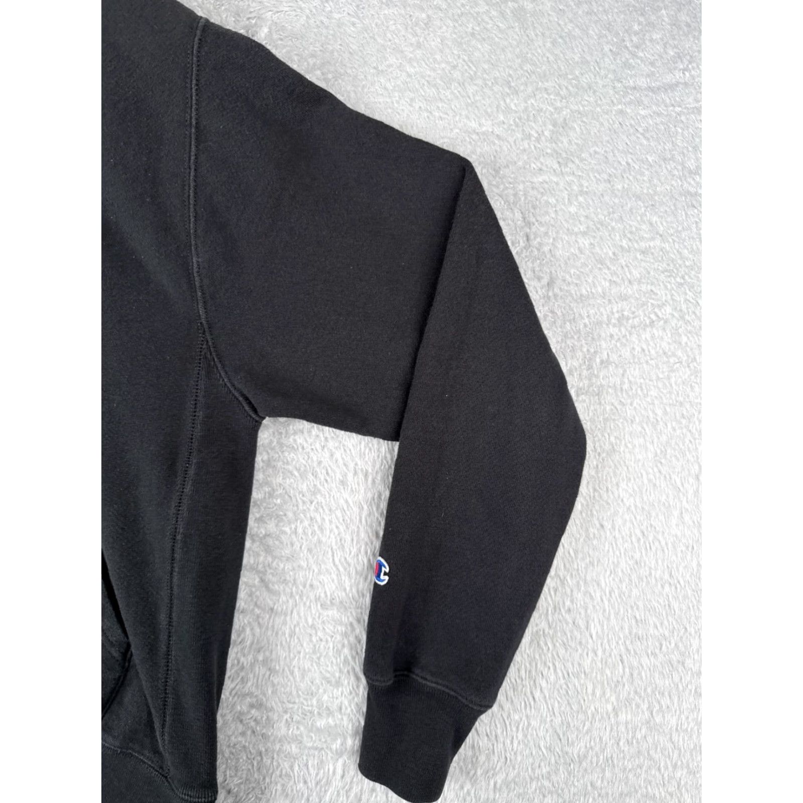 Champion Champion Hoodie Adult Medium Black Pullover Sweatshirt Logo Reversible Weave Size US M / EU 48-50 / 2 - 2 Thumbnail