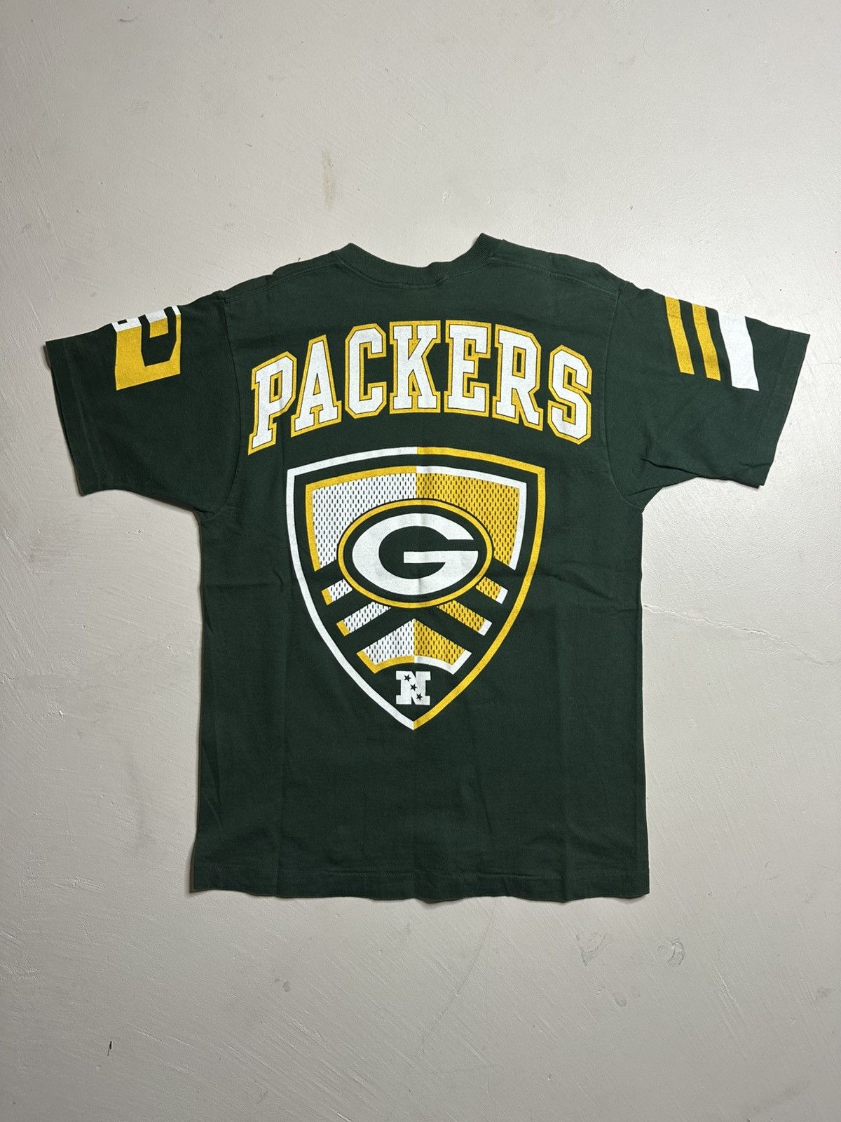Logo 7 Vintage 90s Green Bay Packers Made In USA Graphic T Shirt Size US L / EU 52-54 / 3 - 7 Thumbnail