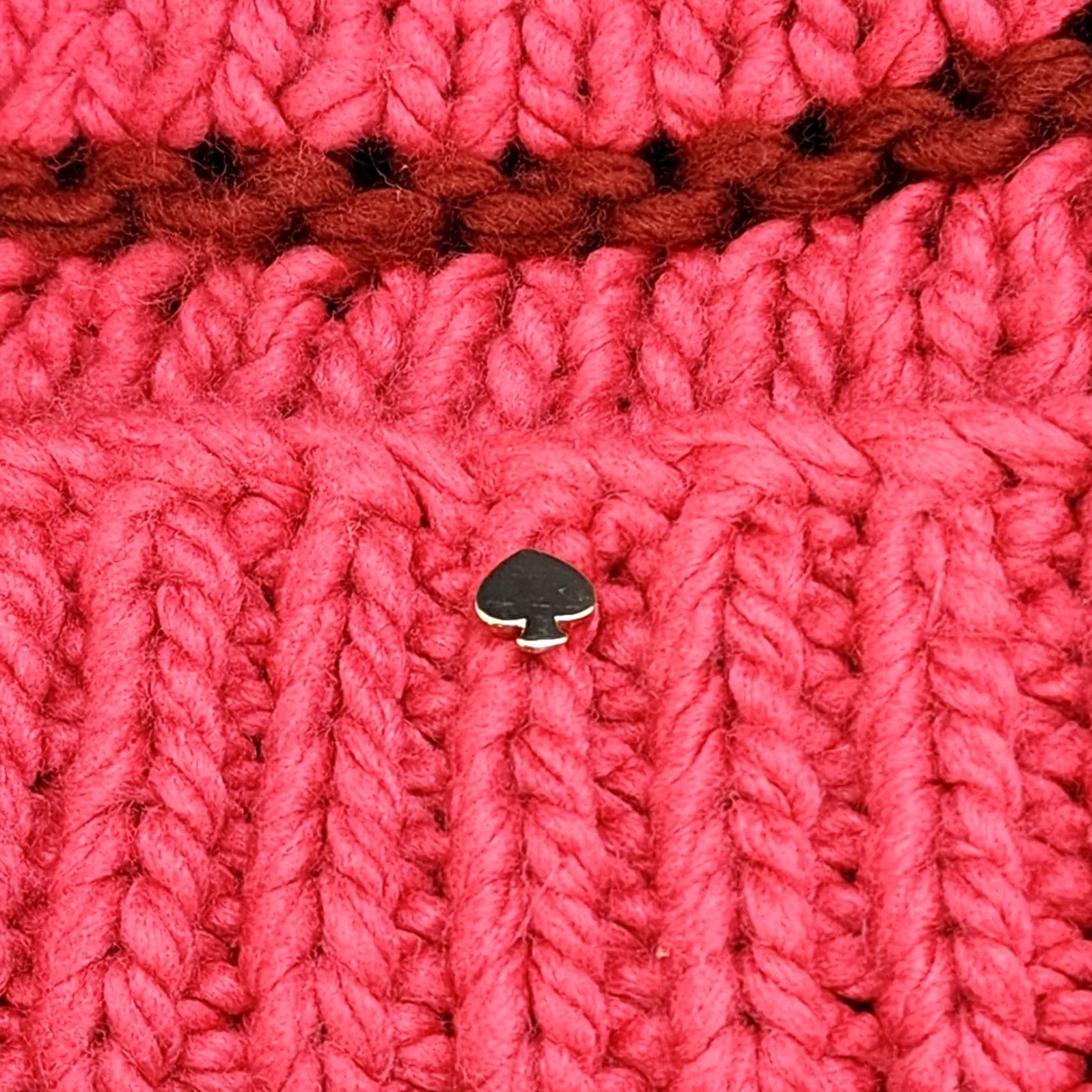 Vintage Kate Spade Beanie Hat Pom Pom Womens Pink Winter Size ONE SIZE - 3 Thumbnail