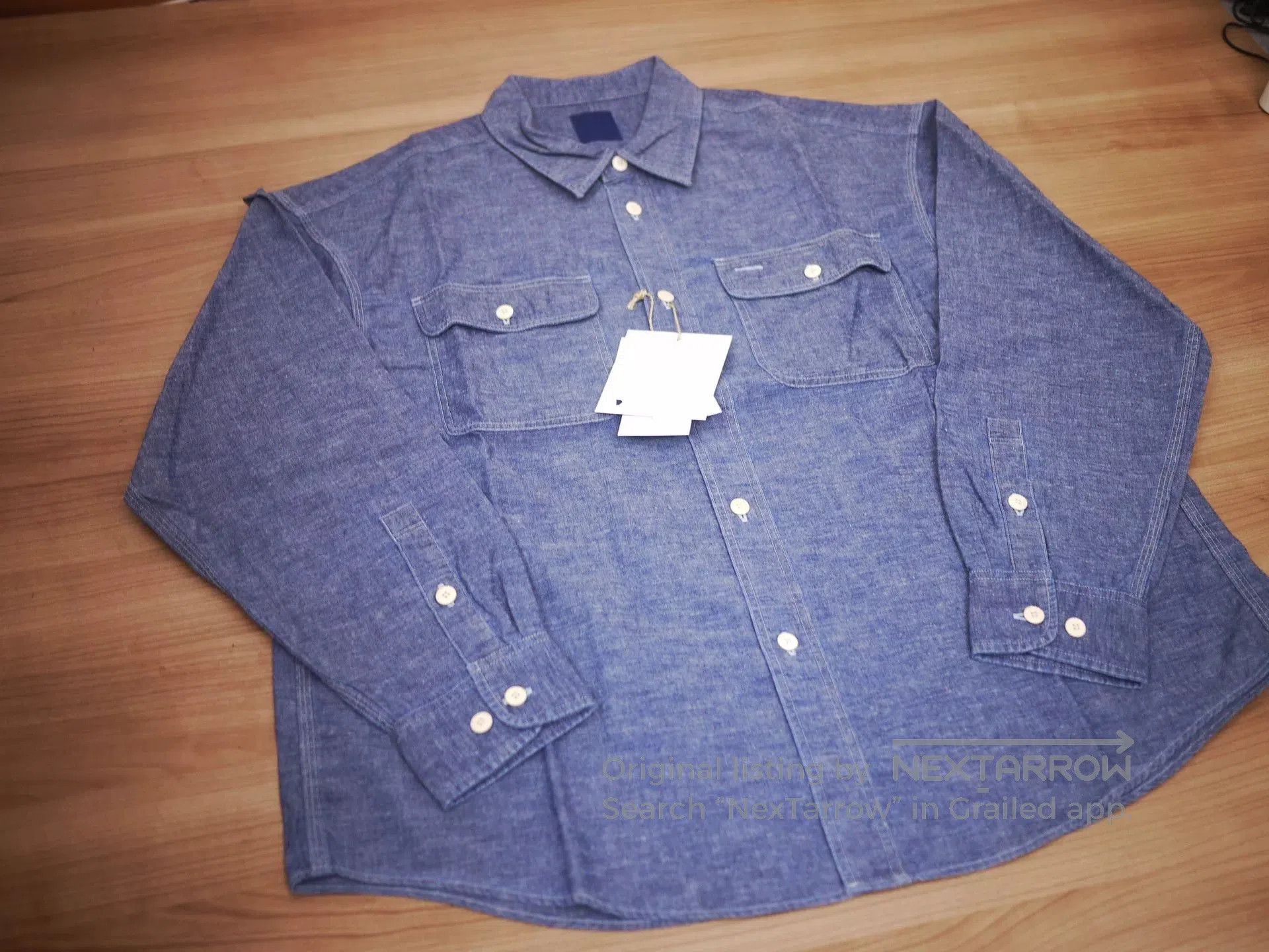 Visvim indigo visvim langer chambray shirt. Size US L / EU 52-54 / 3 - 2 Thumbnail