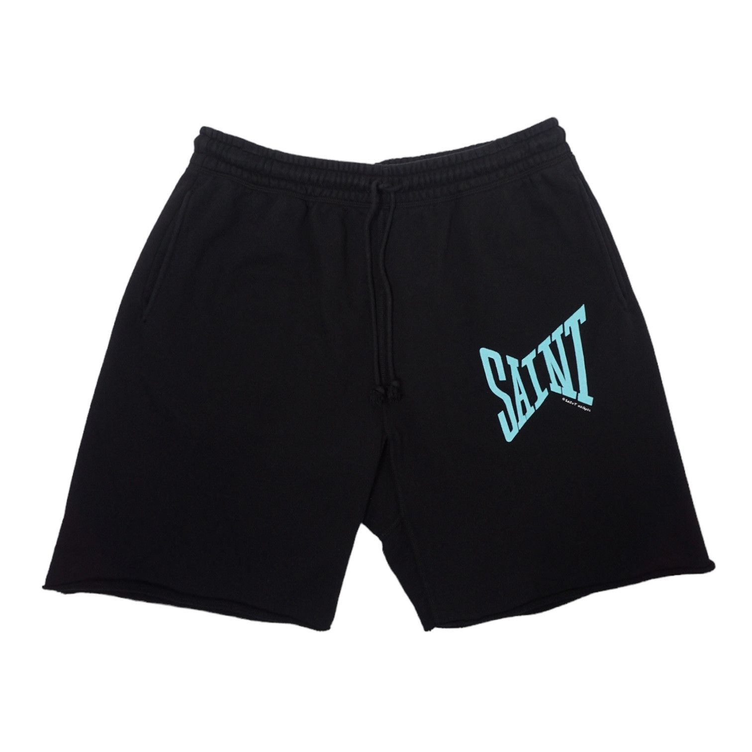 Image of Saint Michael Saint Sweatshorts Black, Men's (Size 34)