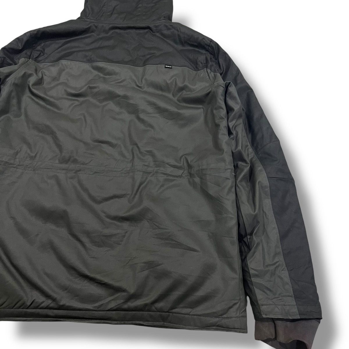 Hurley × Vintage HURLEY WAXED JACKET HOODIE FUR LINED Size US M / EU 48-50 / 2 - 11 Thumbnail