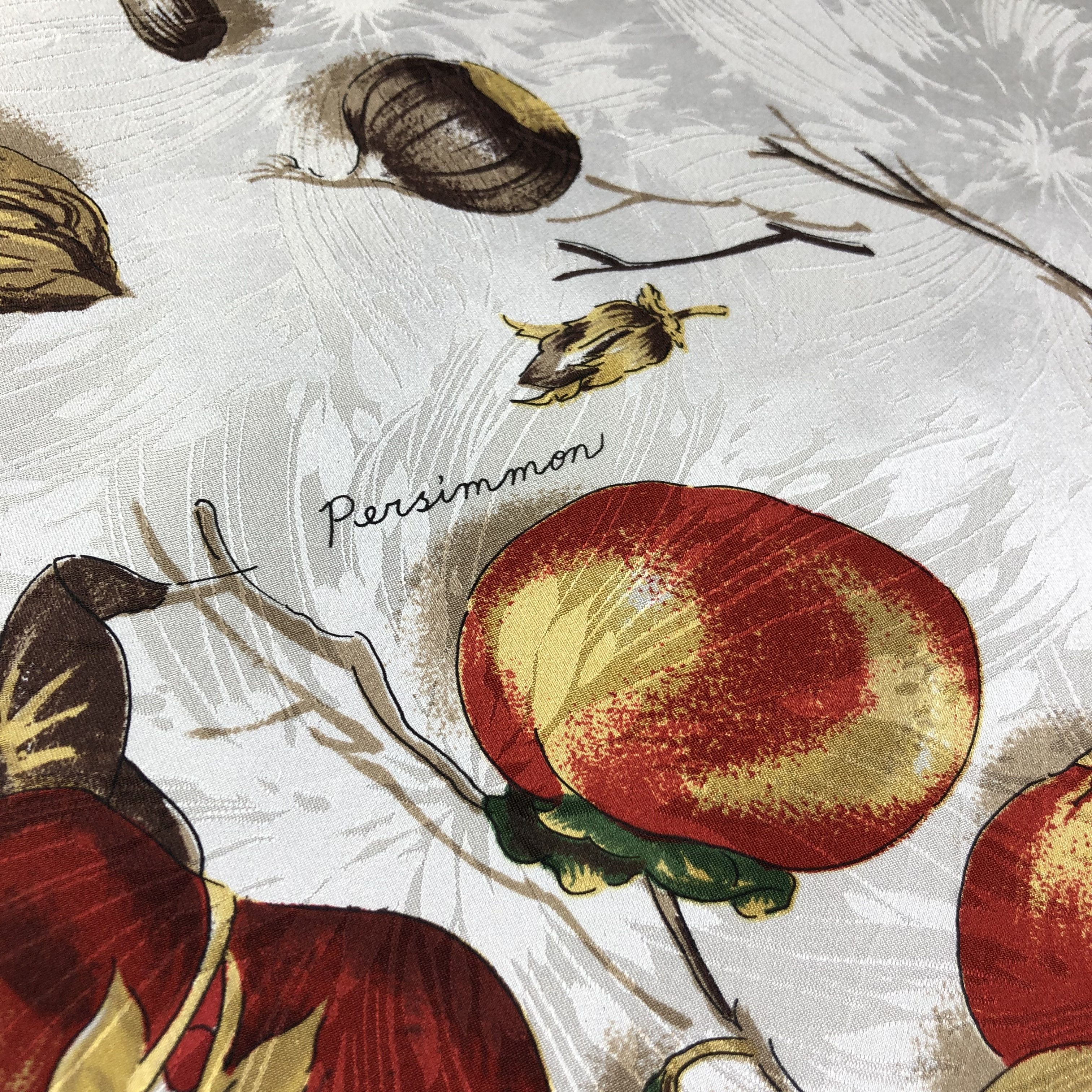 Vintage Luxury Hand Rolled Silk Scarf M491 Size ONE SIZE - 9 Thumbnail