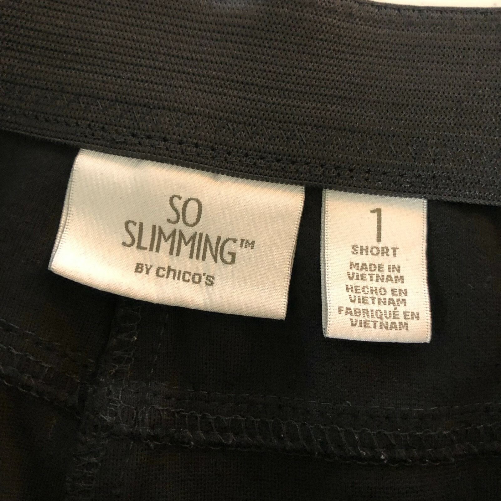 Chicos Chicos Crop Pants So Slimming Elastic Waist Faux Leather Tri Size 30" / US 8 / IT 44 - 4 Thumbnail