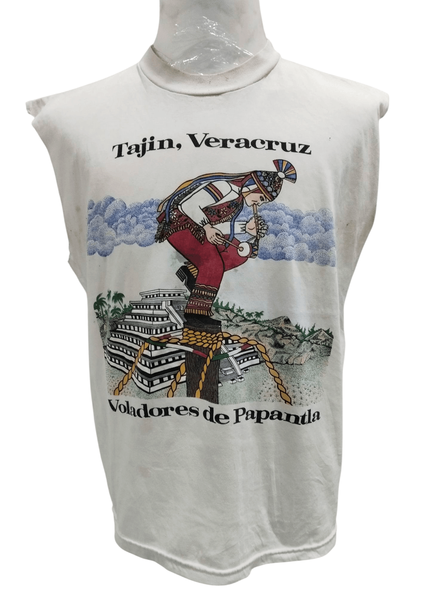 Tanino Crisci × Traditional Weatherwear × Vintage Vintage 90s Tajin Veracruz Tradisional Music Parody Tshirt Size US L / EU 52-54 / 3 - 1 Thumbnail