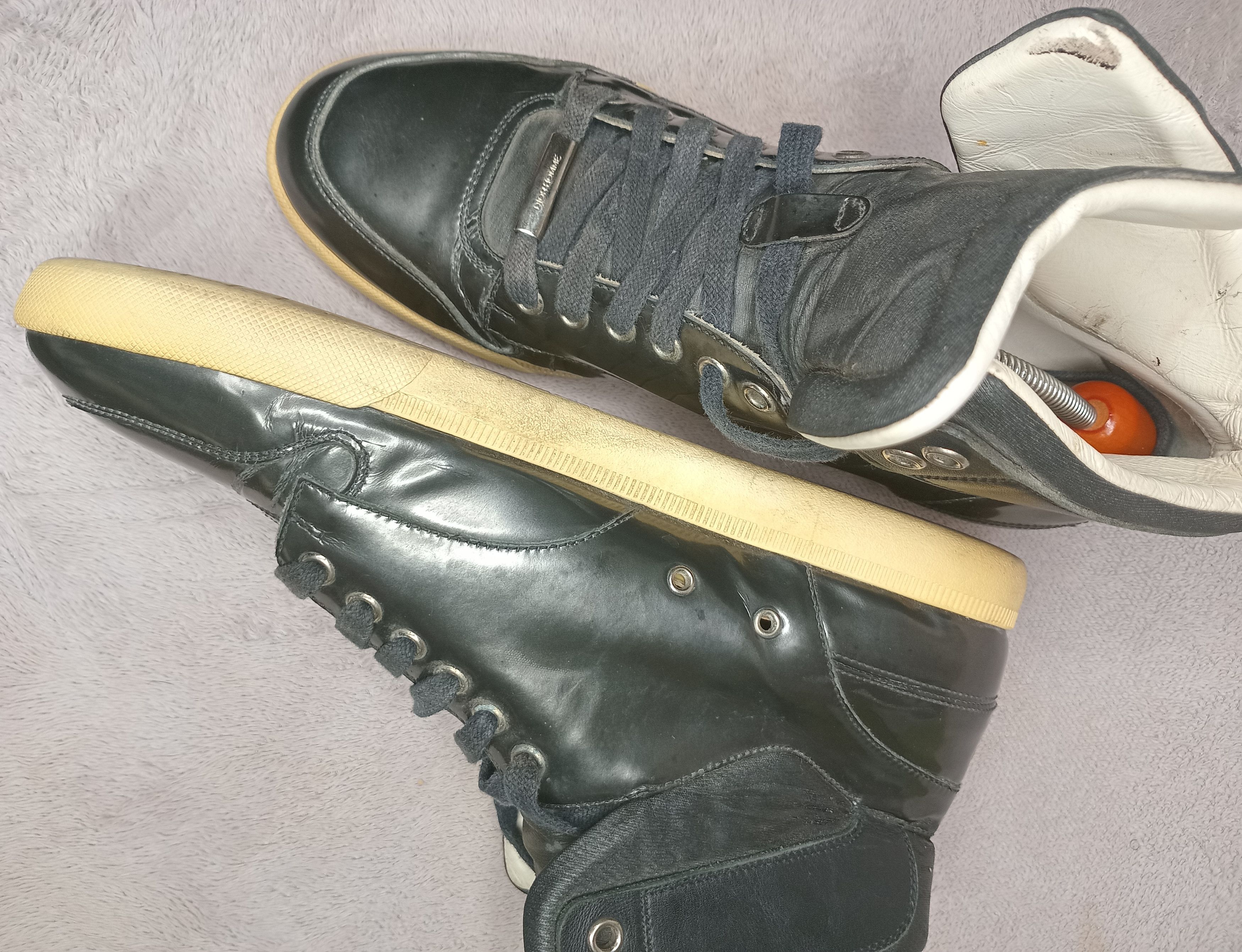 Christian Dior Monsieur Dior Homme Patent leather high trainers Size US 7.5 / EU 40-41 - 5 Thumbnail