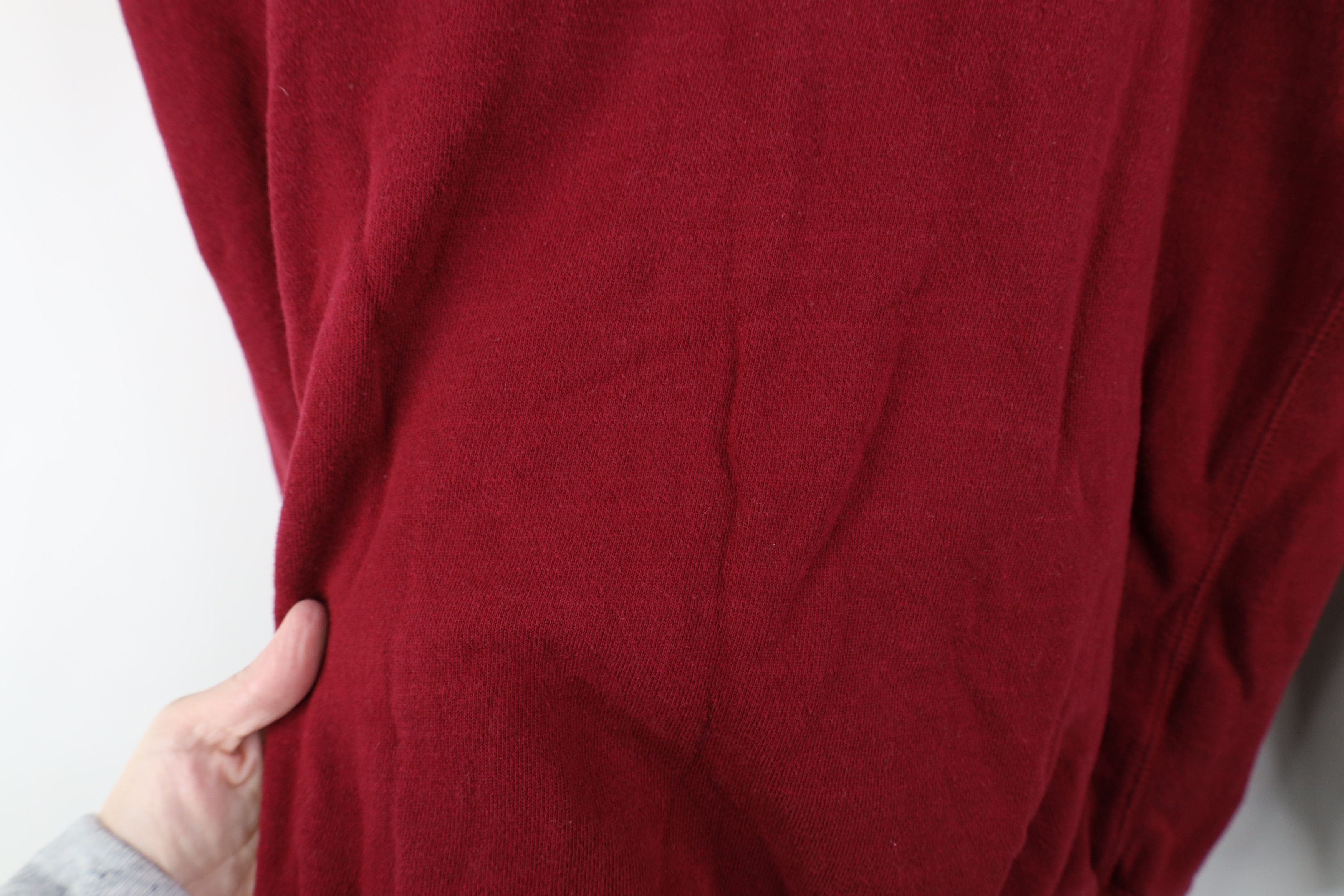 Starter Vintage 90s Starter Blank Monochrome Crewneck Sweatshirt Red Size US XL / EU 56 / 4 - 5 Thumbnail