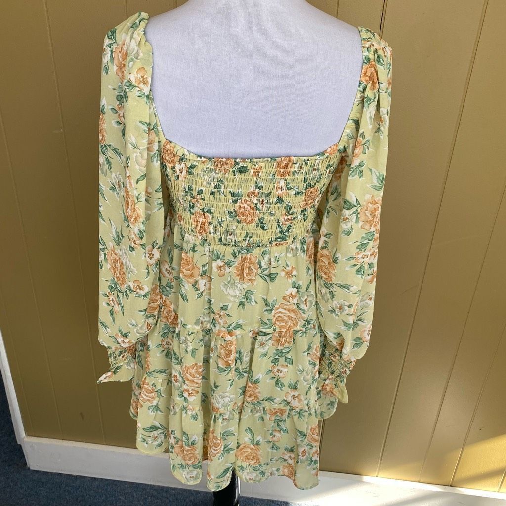 Other Lush women S square neck floral print fully lined Longsleeve Size S / US 4 / IT 40 - 8 Thumbnail