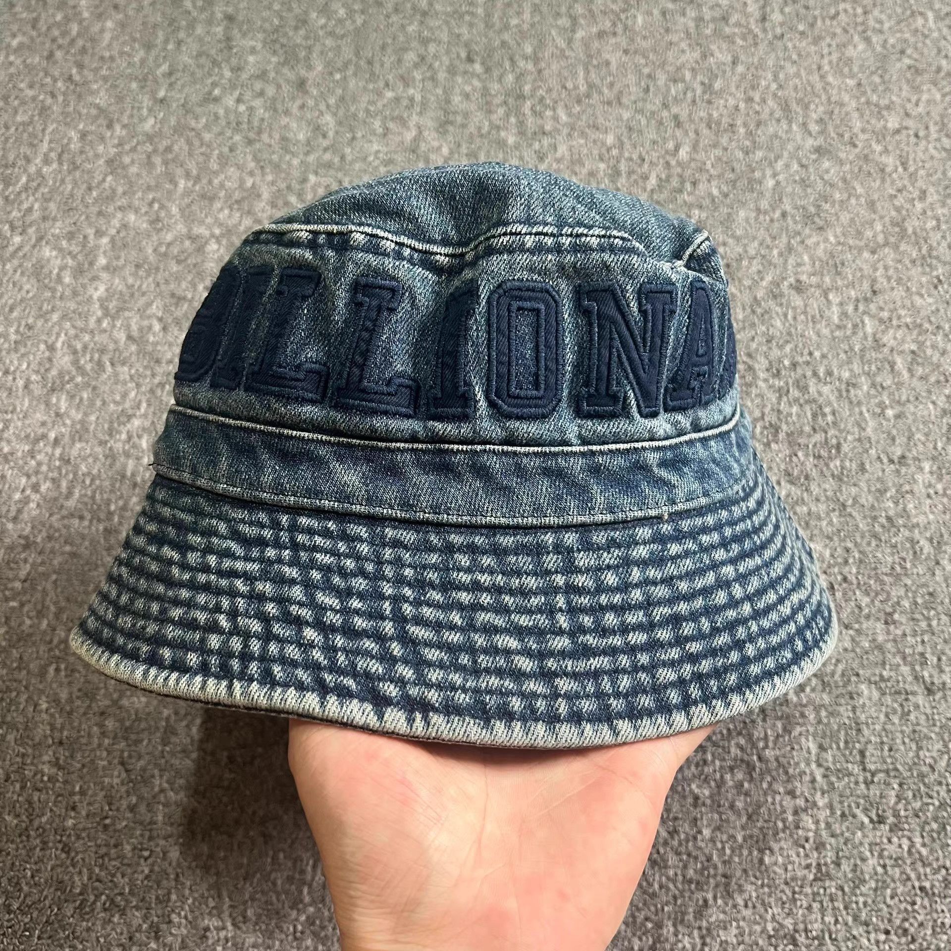 Billionaire Boys Club BBC Heavy-Duty Washed Embroidered Bucket Hat / Sun Hat Q7 Size ONE SIZE - 6 Thumbnail