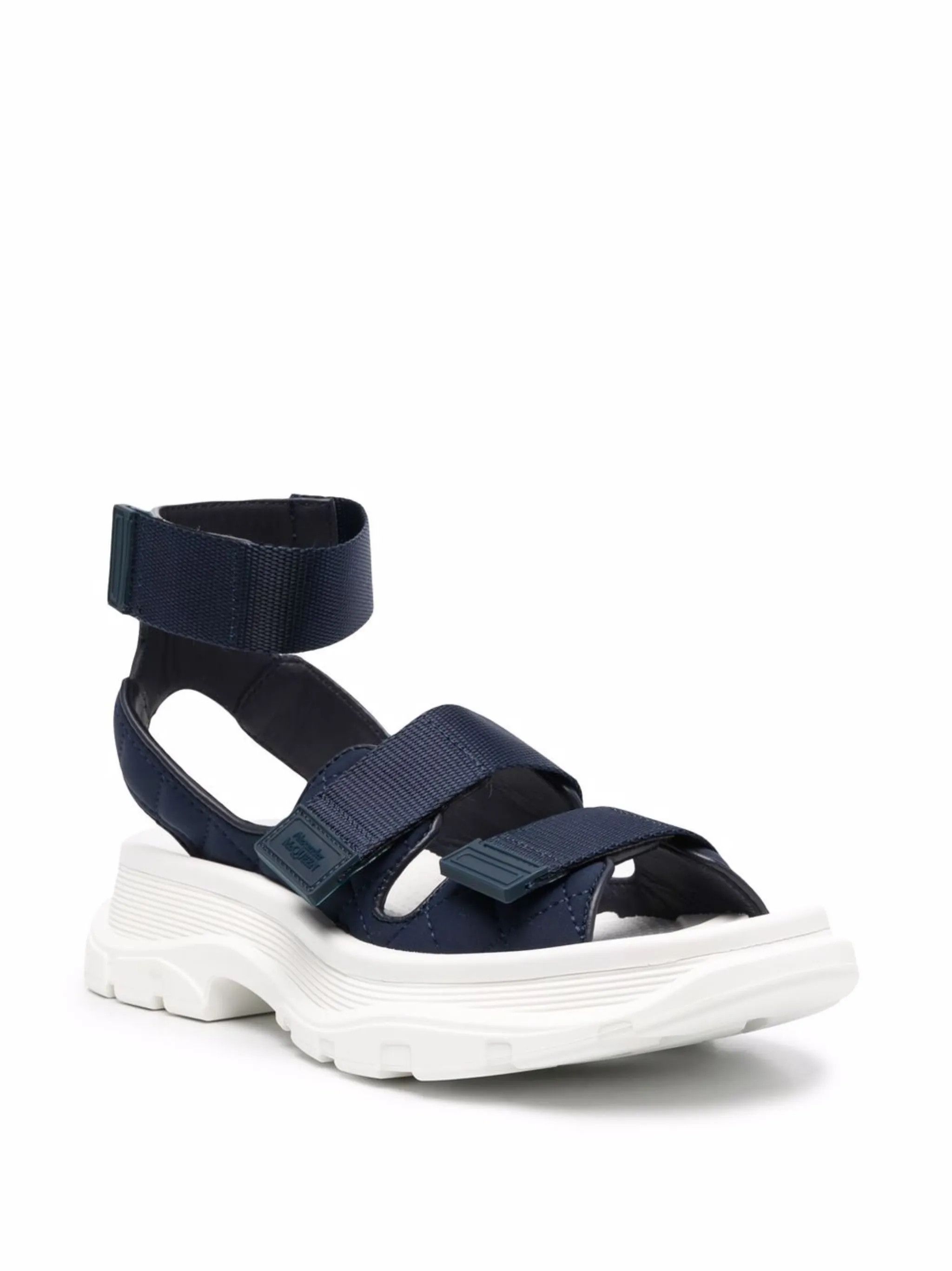 Alexander McQueen o1y0225 Sandals in Midnight Blue Size US 10 / IT 40 - 2 Thumbnail