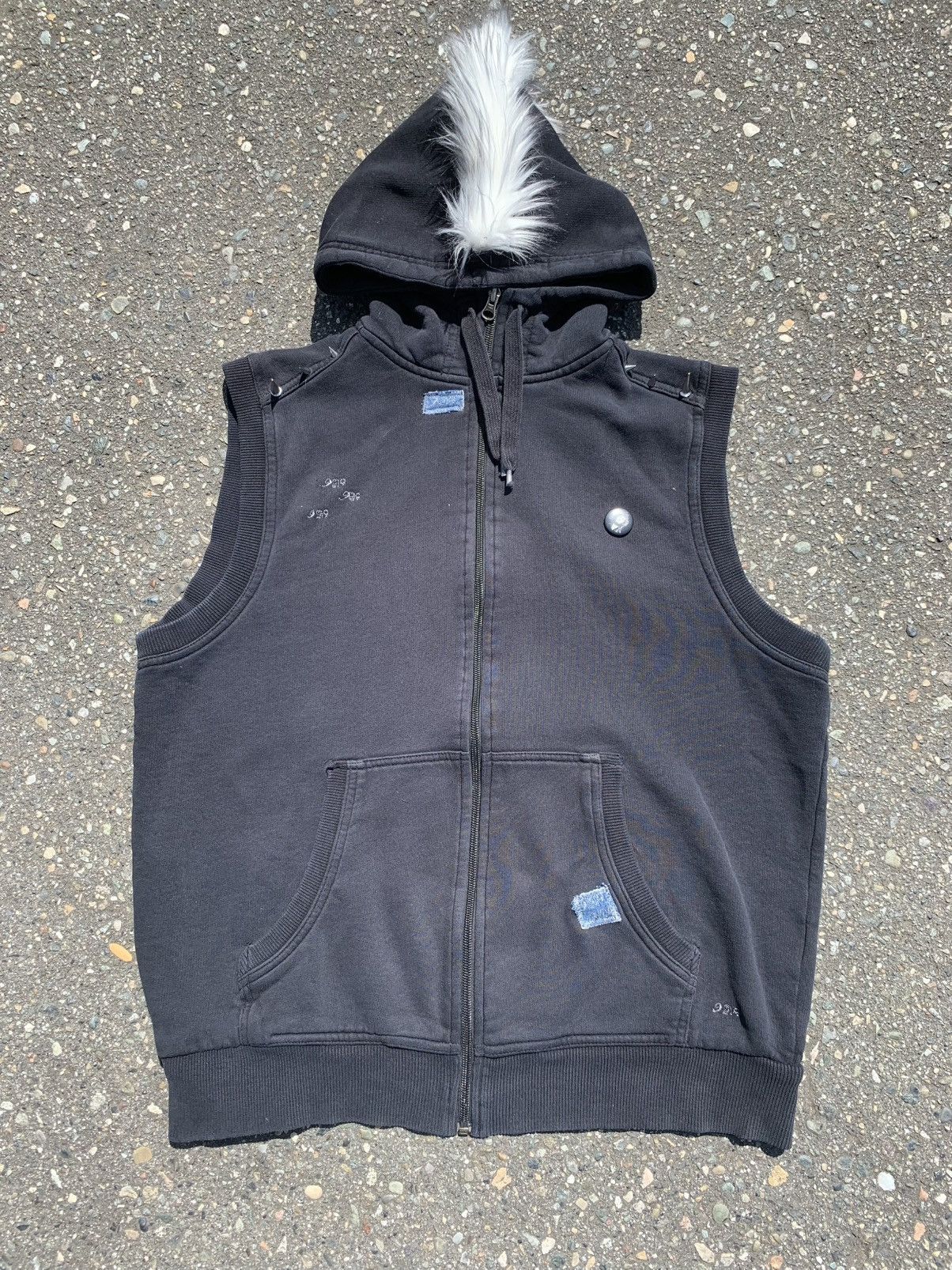 Designer NovocentoNovantanove “RocknRoll” hooded vest Size US L / EU 52-54 / 3 - 2 Thumbnail