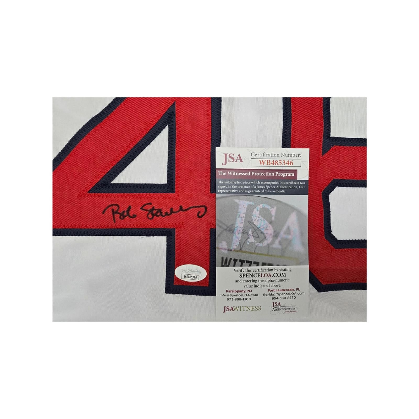 Other Bob Stanley Red Sox Autographed Custom Baseball Jersey coa Size ONE SIZE - 4 Thumbnail