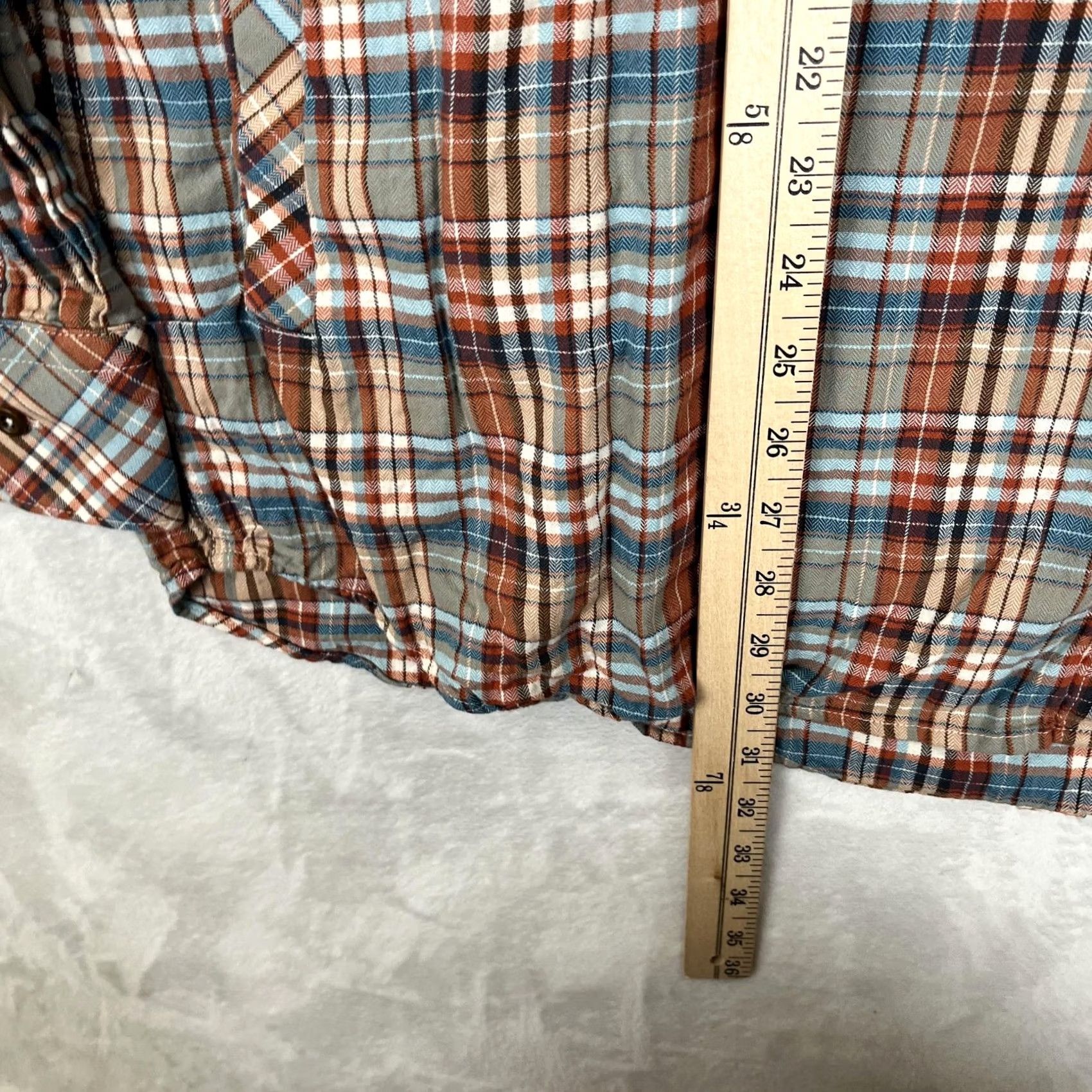 Rocawear Rocawear Long Sleeve Button Front Shirt Mens 3XL Plaid Pockets Twill Cotton Spandex Multicolor Casual Shirt Size US XXL / EU 58 / 5 - 6 Thumbnail