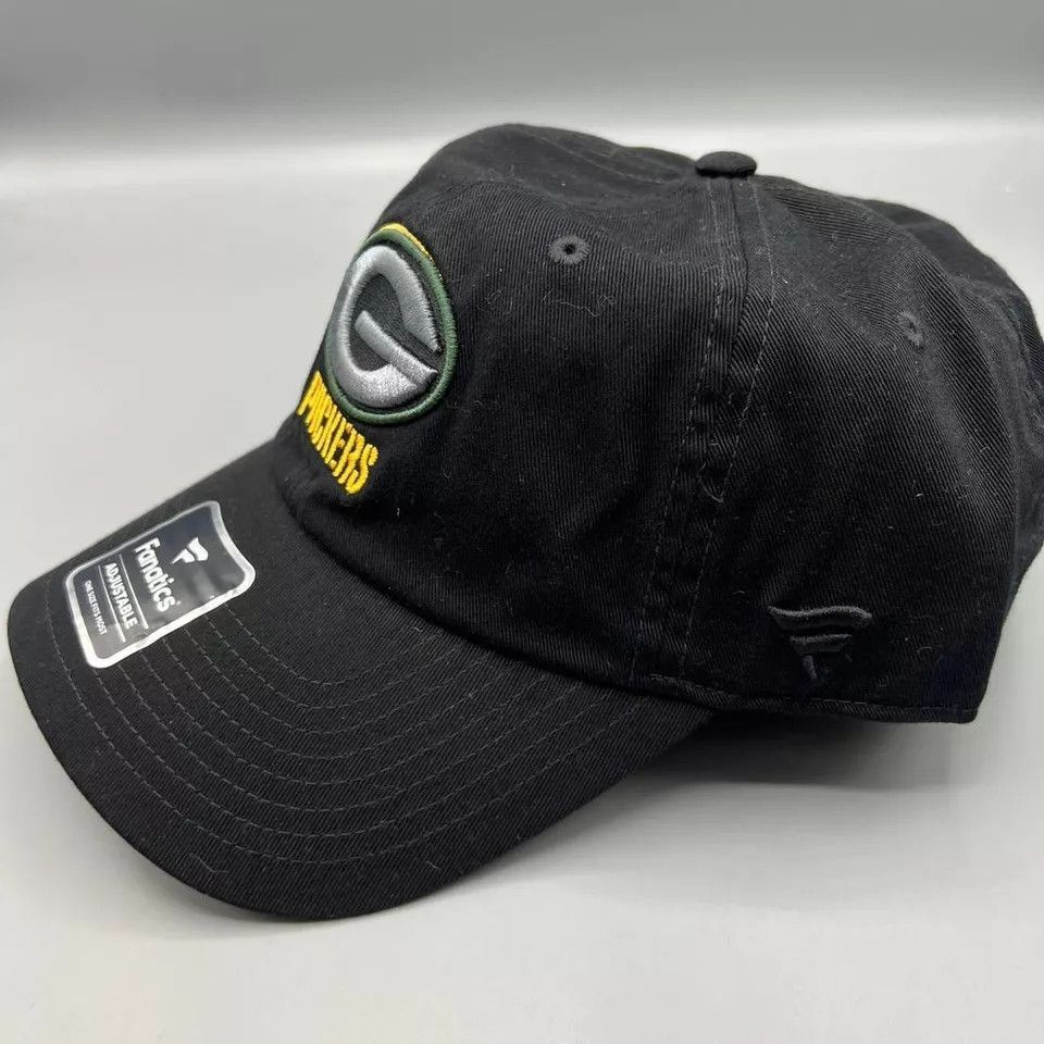Other Green Bay Packers Hat Men Black Fanatics NFL Strap Back Cap Size ONE SIZE - 2 Thumbnail