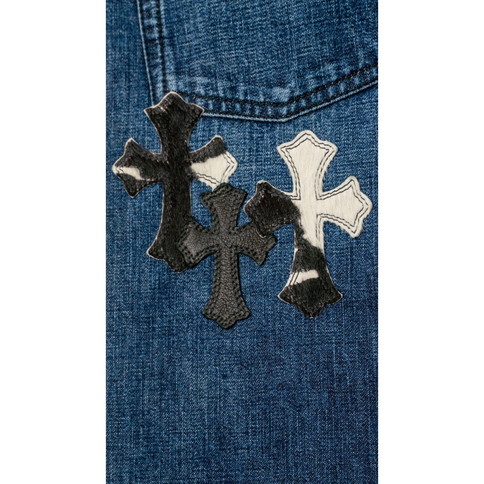 Chrome Hearts Kids Jeans With Pony Hair Size US 26 / EU 42 - 6 Thumbnail