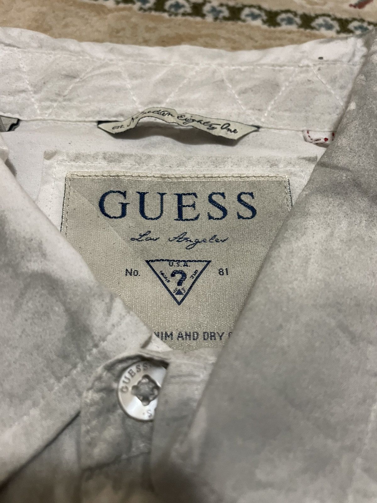 Guess Man Gray Limited Edition Guess Button Up Tshirt Stone Wash Size US M / EU 48-50 / 2 - 3 Thumbnail