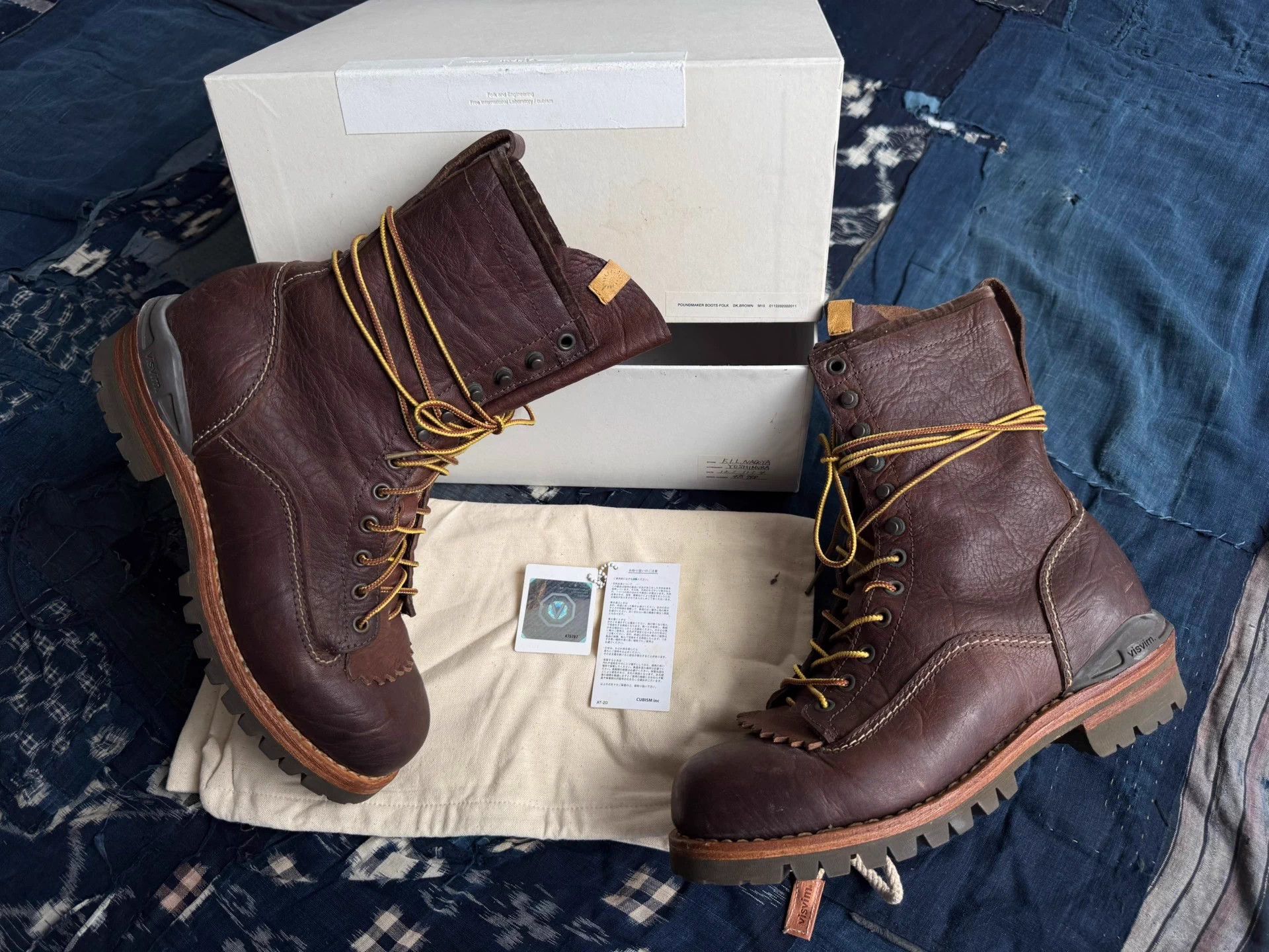 Visvim VISVIM 12AW POUNDMAKER BOOTS FOLK Dk.brown 10US Size US 10 / EU 43 - 1 Thumbnail