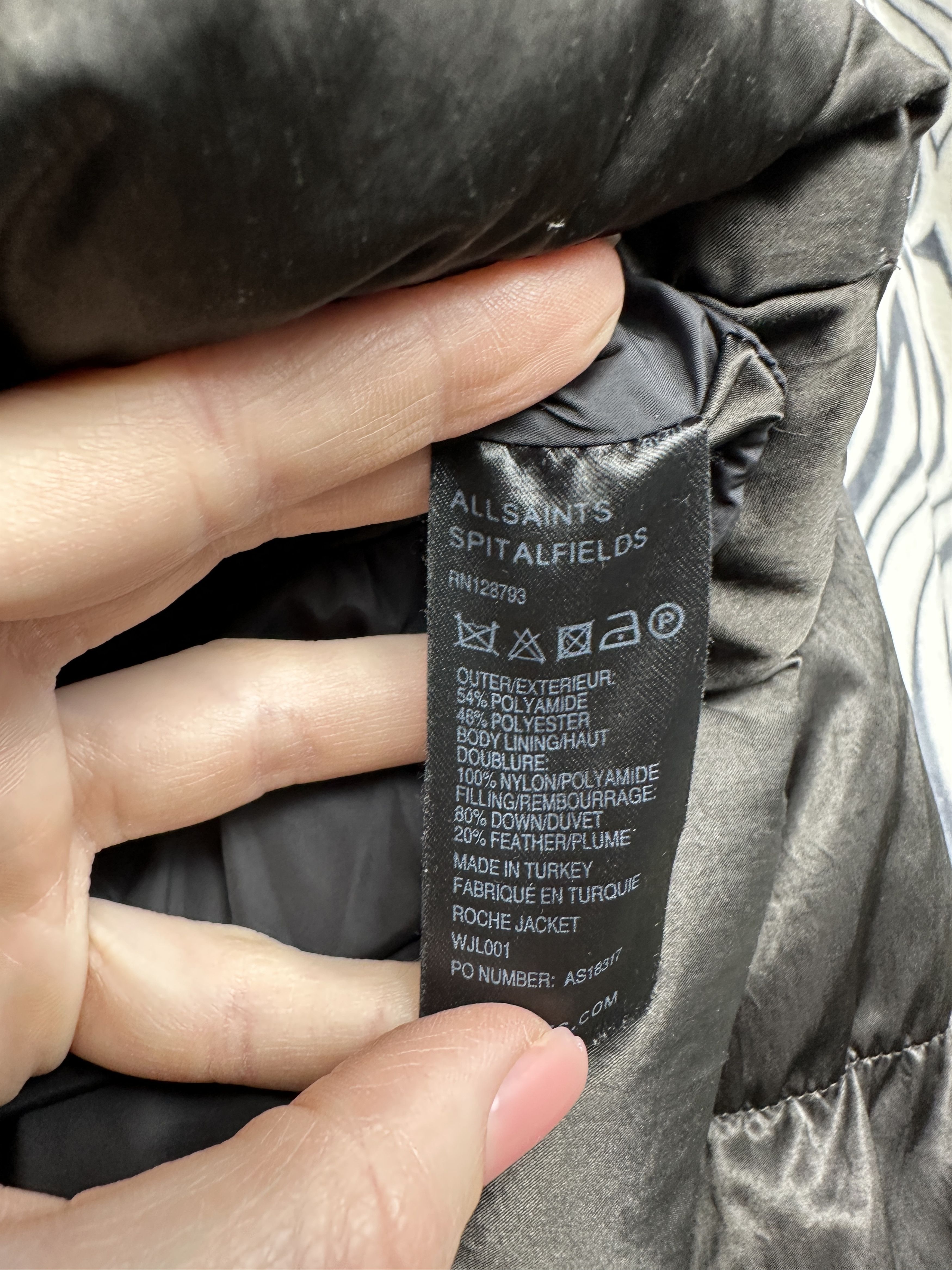 Allsaints Allsaints Womens Down Roche Jacket Italian Cloth Size M / US 6-8 / IT 42-44 - 5 Thumbnail