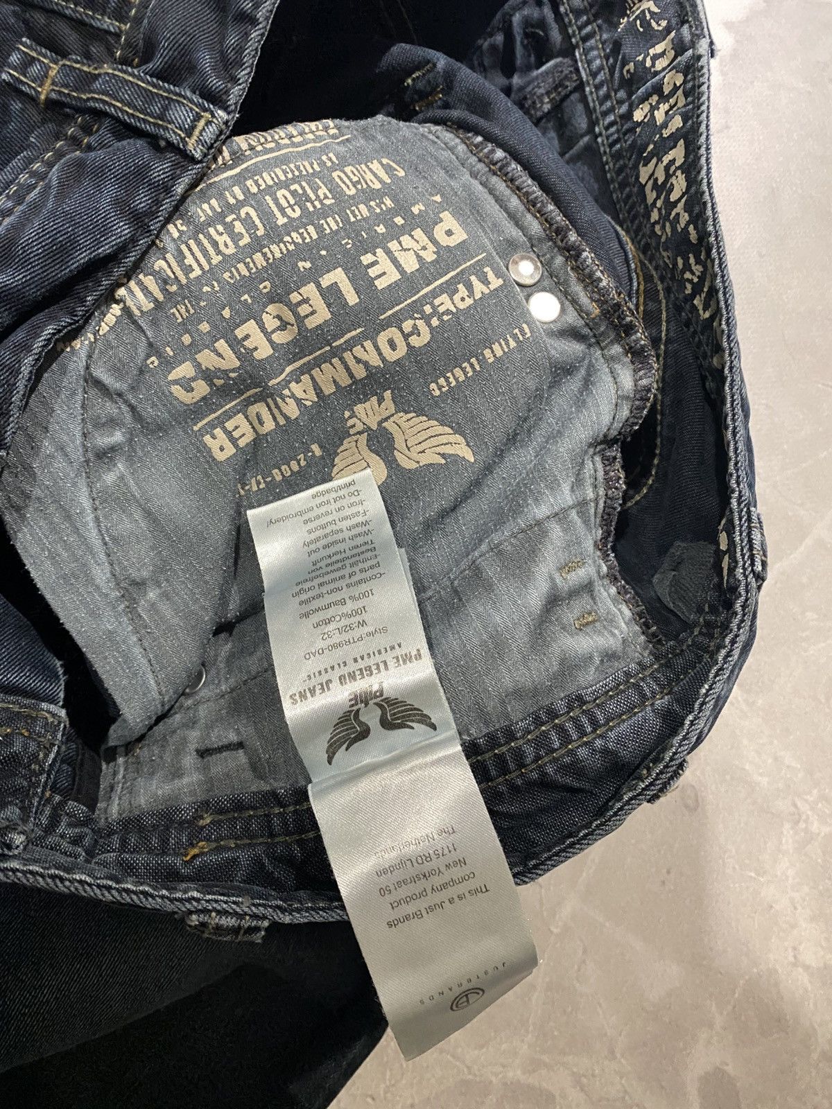 Japanese Brand Archive Distressed Washed Darkwear Slim / Number Nine Style Size US 33 - 10 Thumbnail