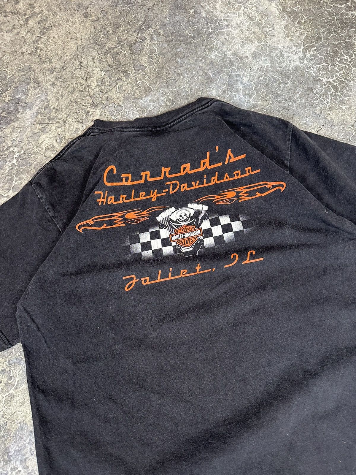 Harley Davidson × Vintage Vintage Thrashed Harley Davidson Tee Size US L / EU 52-54 / 3 - 6 Thumbnail
