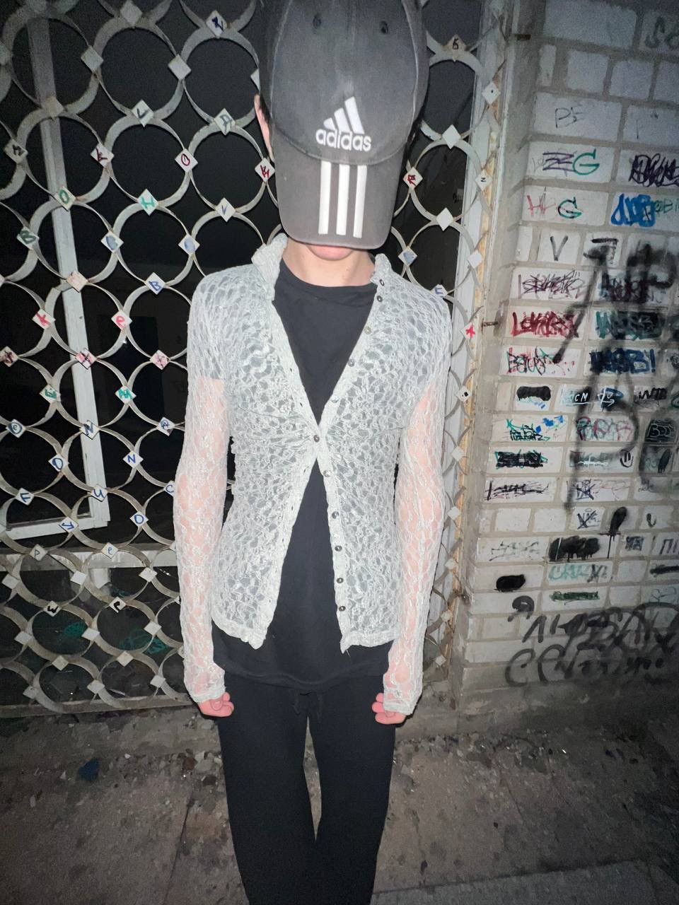 If Six Was Nine × Le Grande Bleu (L.G.B.) × Vintage Vintage Y2K Retro Mesh Avantgarde Gabbana Style Opium Long Size US S / EU 44-46 / 1 - 3 Thumbnail