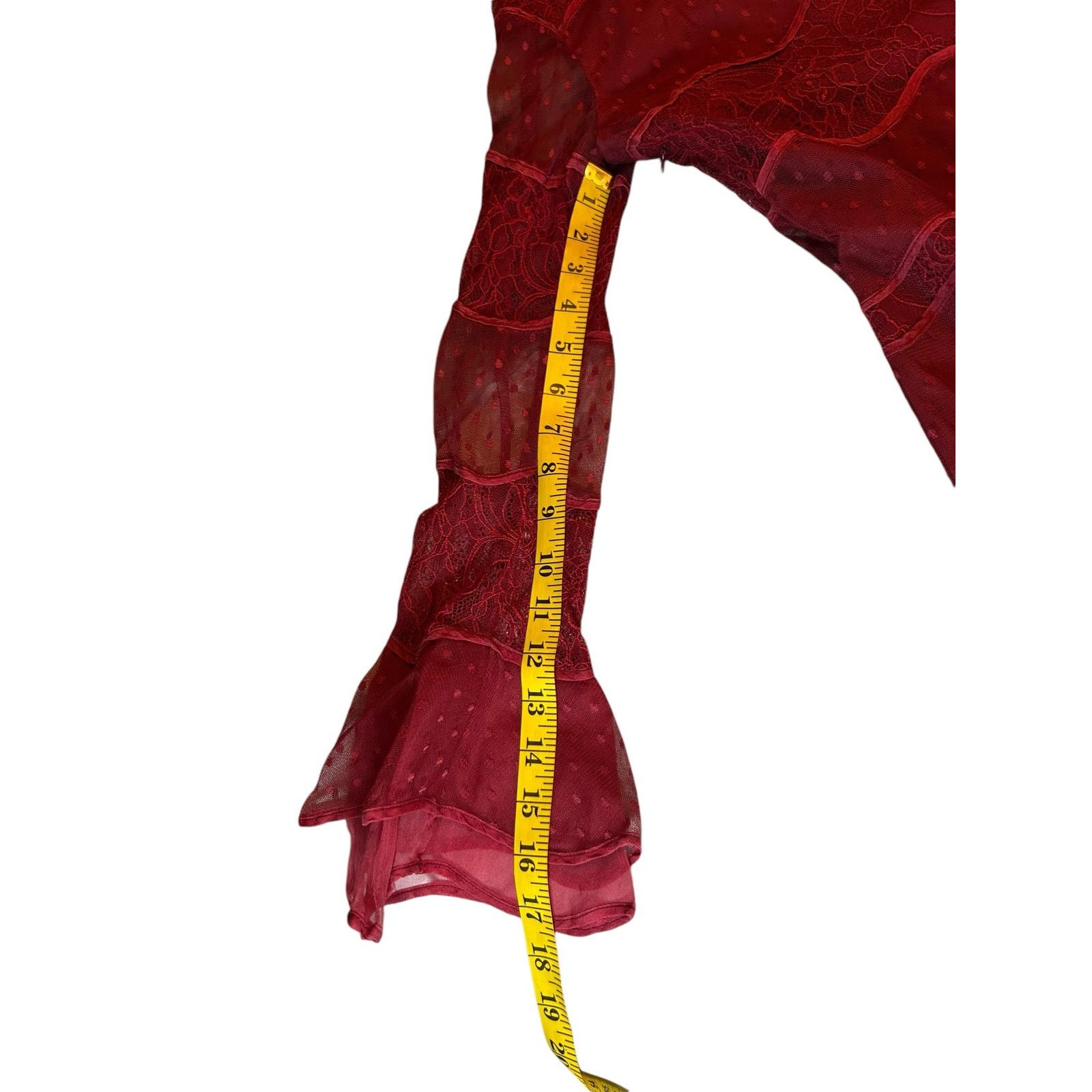 Sachin & Babi Sachin & Babi Red Lace Dress - Size 6 Size M / US 6-8 / IT 42-44 - 5 Thumbnail