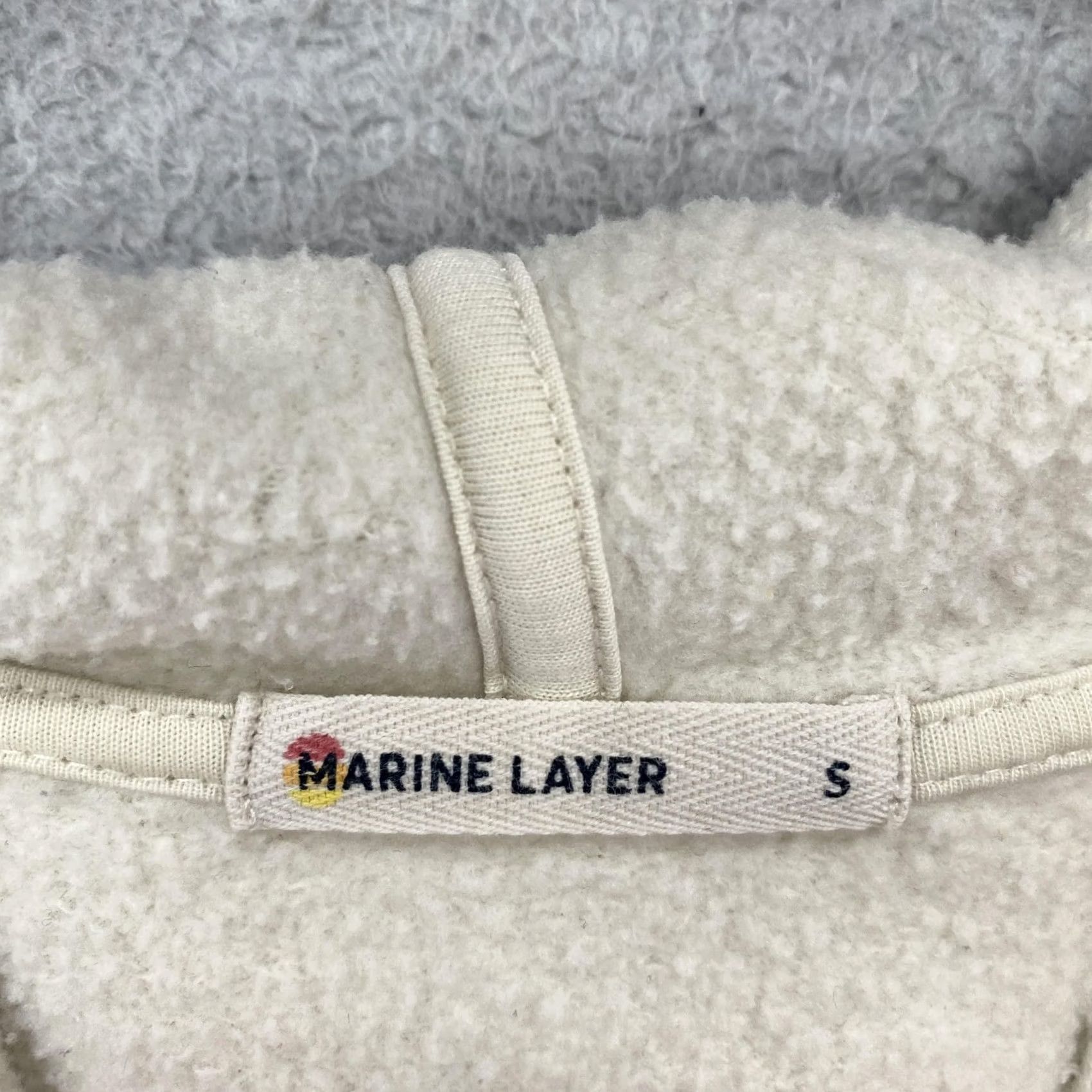 Marine Layer Marine Layer Womens Hoodie Small Rainbow Stripe Fleece Pullover Cozy Boxy Crop Size S / US 4 / IT 40 - 6 Thumbnail