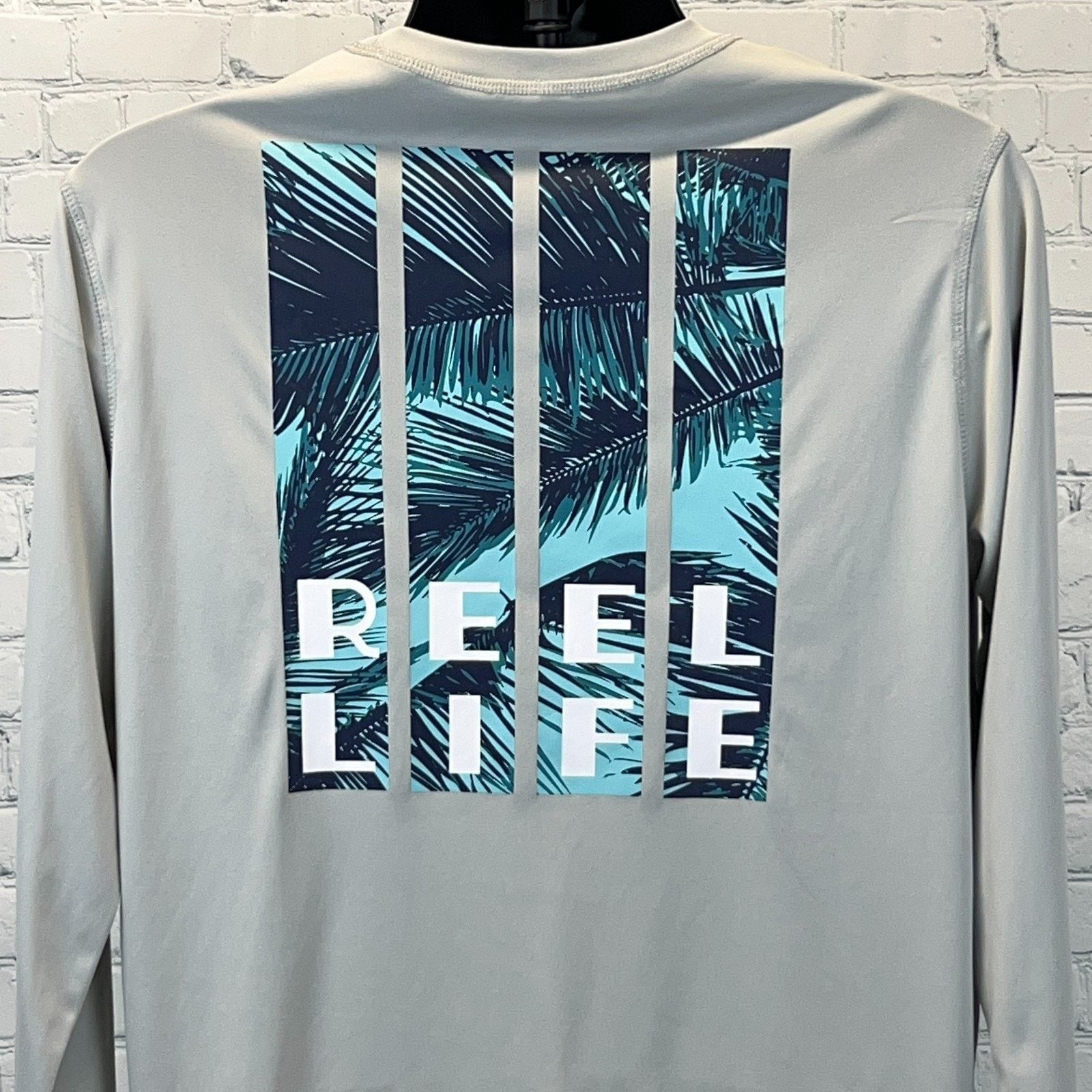 Other Reel Life Long Sleeve T Shirt Fishing Fisherman Gray M Size US M / EU 48-50 / 2 - 1 Thumbnail