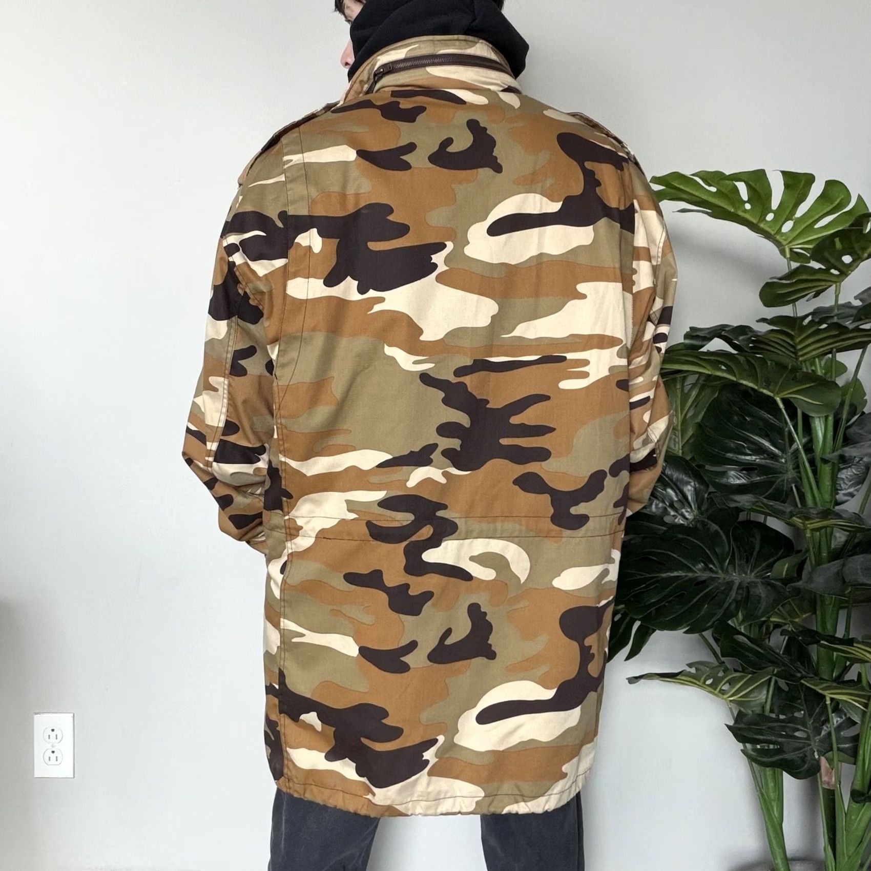 Southpole VINTAGE Southpole Parka Coat Mens XL Brown Canvas Quilted Lined Outdoor Army Camouflage Padded Zip Size US XL / EU 56 / 4 - 2 Thumbnail