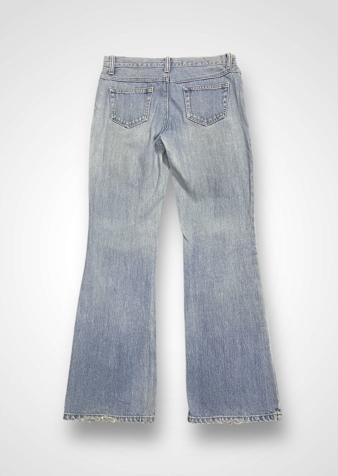 Japanese Brand Daily Topics Flare Distressed Jeans (14) Size 29" - 2 Thumbnail