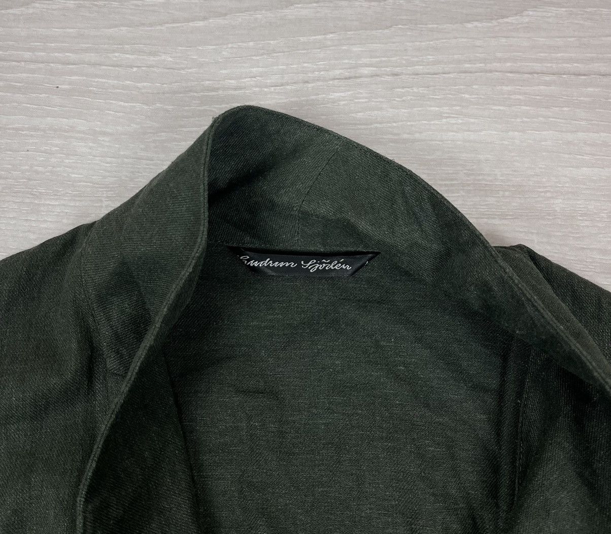 Gudrun Sjoden Gudrun Sjoden Avante Garde Linen Viscose Green Jacket Size L / US 10 / IT 46 - 7 Thumbnail