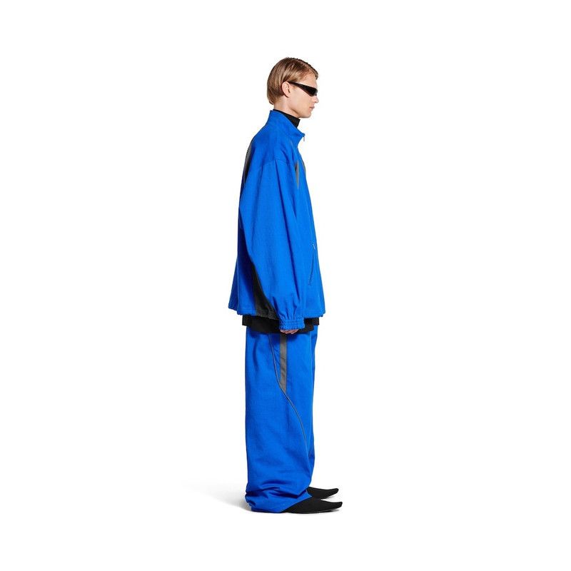 Balenciaga o1tr1nto0426 Tracksuit Denim Jacket in Royal Blue Size US M / EU 48-50 / 2 - 3 Thumbnail