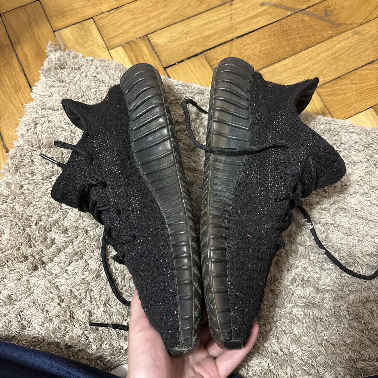 Yeezy Adidas YEEZY Boost 350 V2 Core Black Red Stripe US10 Size US 10 / EU 43 - 4 Thumbnail