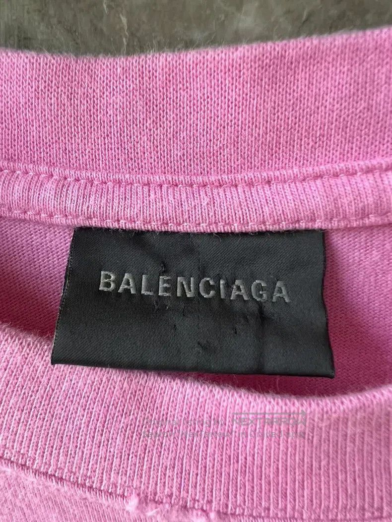 Balenciaga Balenciaga Spray-painted pink short-sleeved T-shirt, size Size US M / EU 48-50 / 2 - 3 Thumbnail