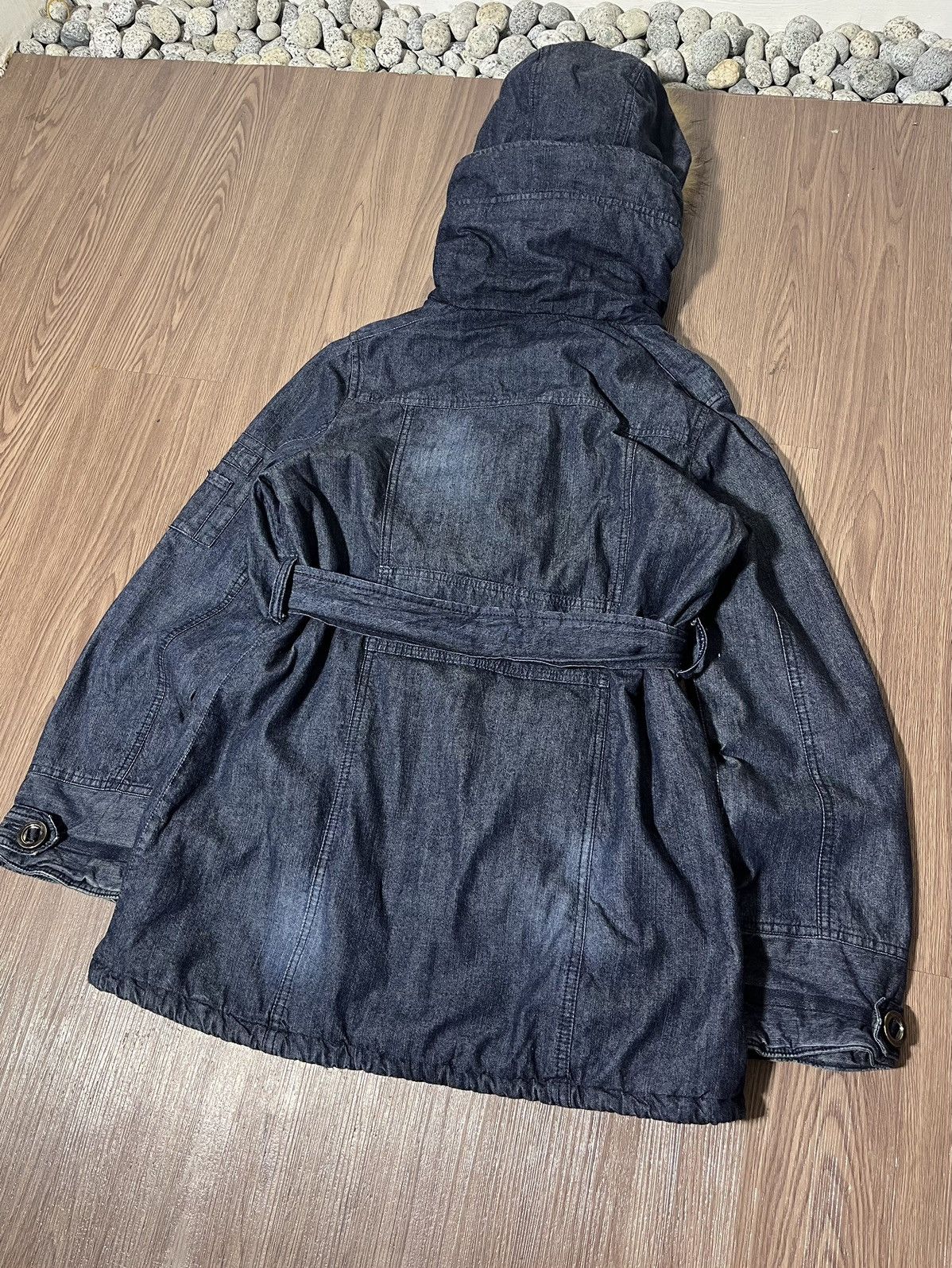 Hysteric Glamour Rei Firenze Multipocket punk Fur Denim Parka Belt Waisted Size US L / EU 52-54 / 3 - 6 Thumbnail