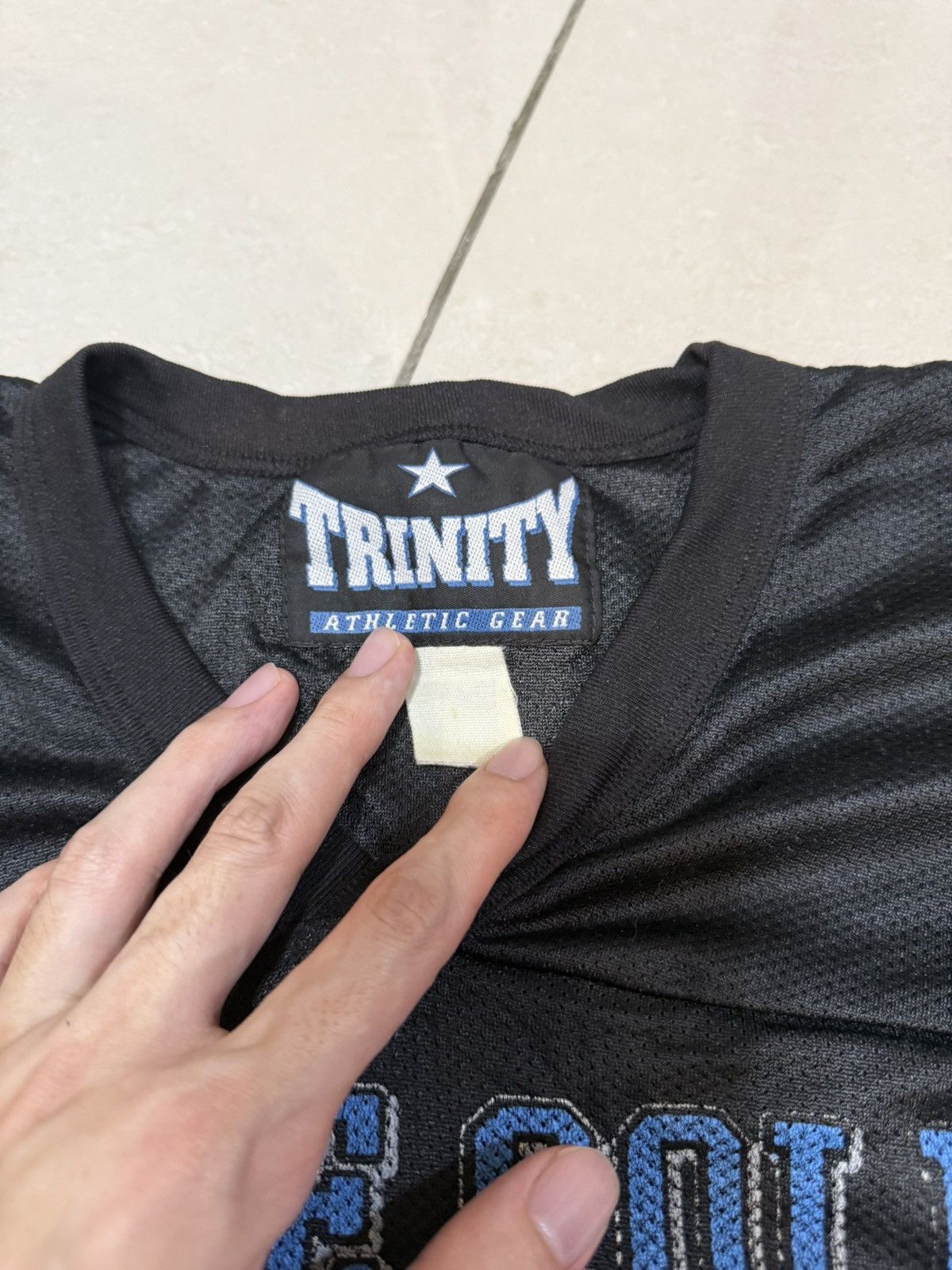 Vintage Vintage 90s WWF Stone Cold University Trinity Jersey Size US XL / EU 56 / 4 - 3 Thumbnail