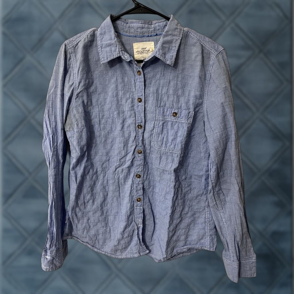 H&M H&M Vintage Women's Button-Up Shirt Size 14 Blue Check Size XL / US 12-14 / IT 48-50 - 1 Thumbnail