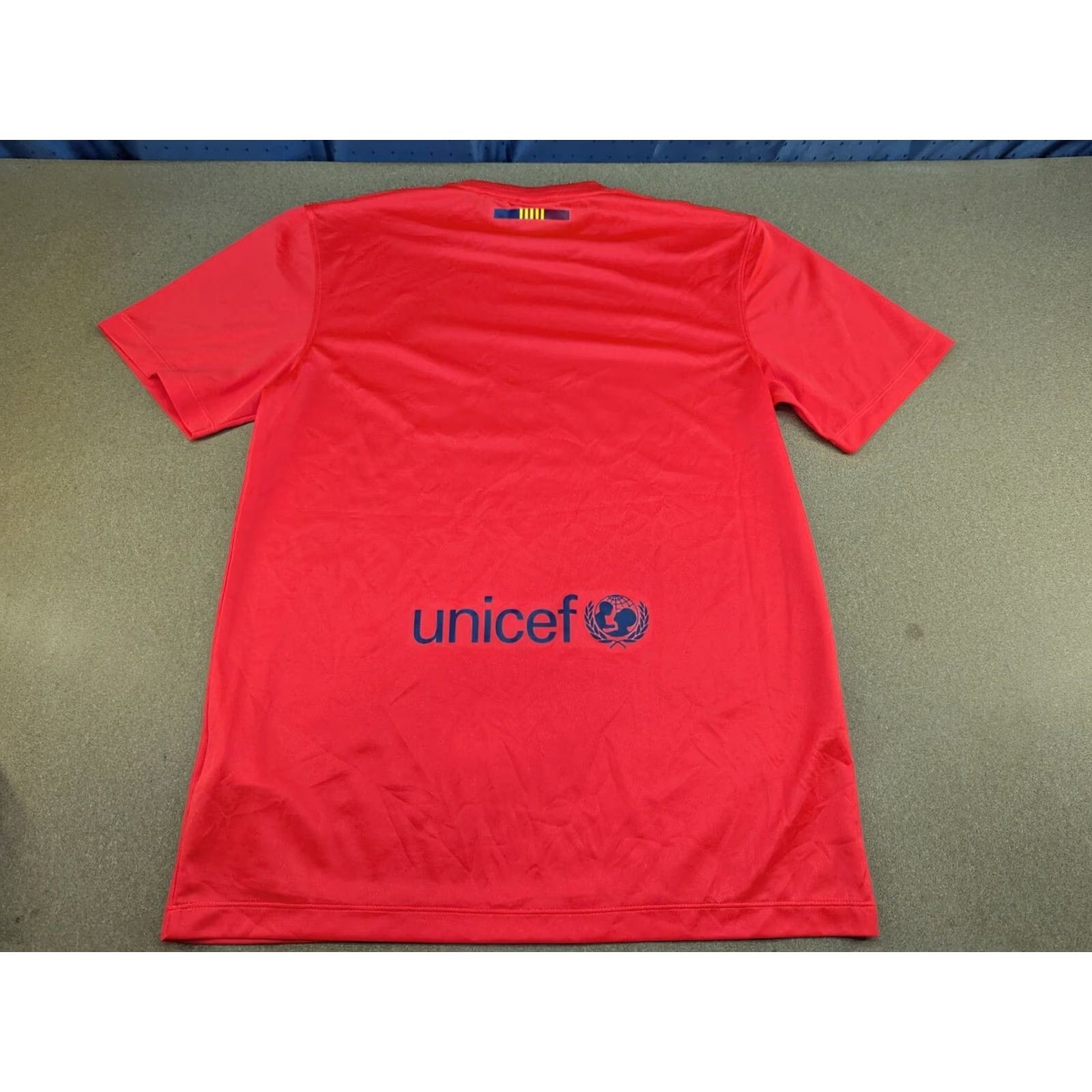 Nike Nike Dri-Fit Barcelona 2014-2015 Football Away Jersey Mens M Shirt Pink Short Sleeve Round Neck Athletic Quick Dry Sports Jerseys Size US M / EU 48-50 / 2 - 2 Thumbnail