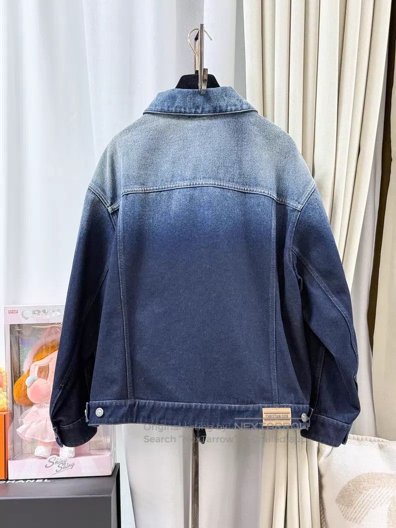 Dior Dior Little bee embroidered belt gradient denim long-sleev Size XS / US 0-2 / IT 36-38 - 3 Thumbnail