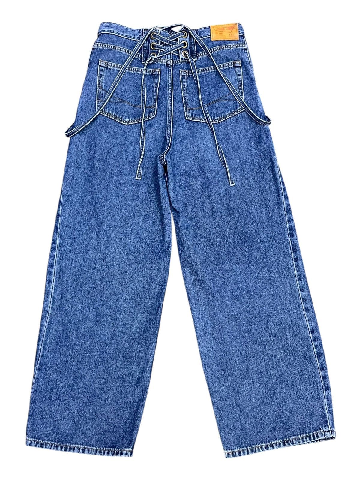 Edwin Vtg SOMETHING French Nouveau × Freak's Store Lace-Up Baggy Size 28" / US 6 / IT 42 - 4 Thumbnail