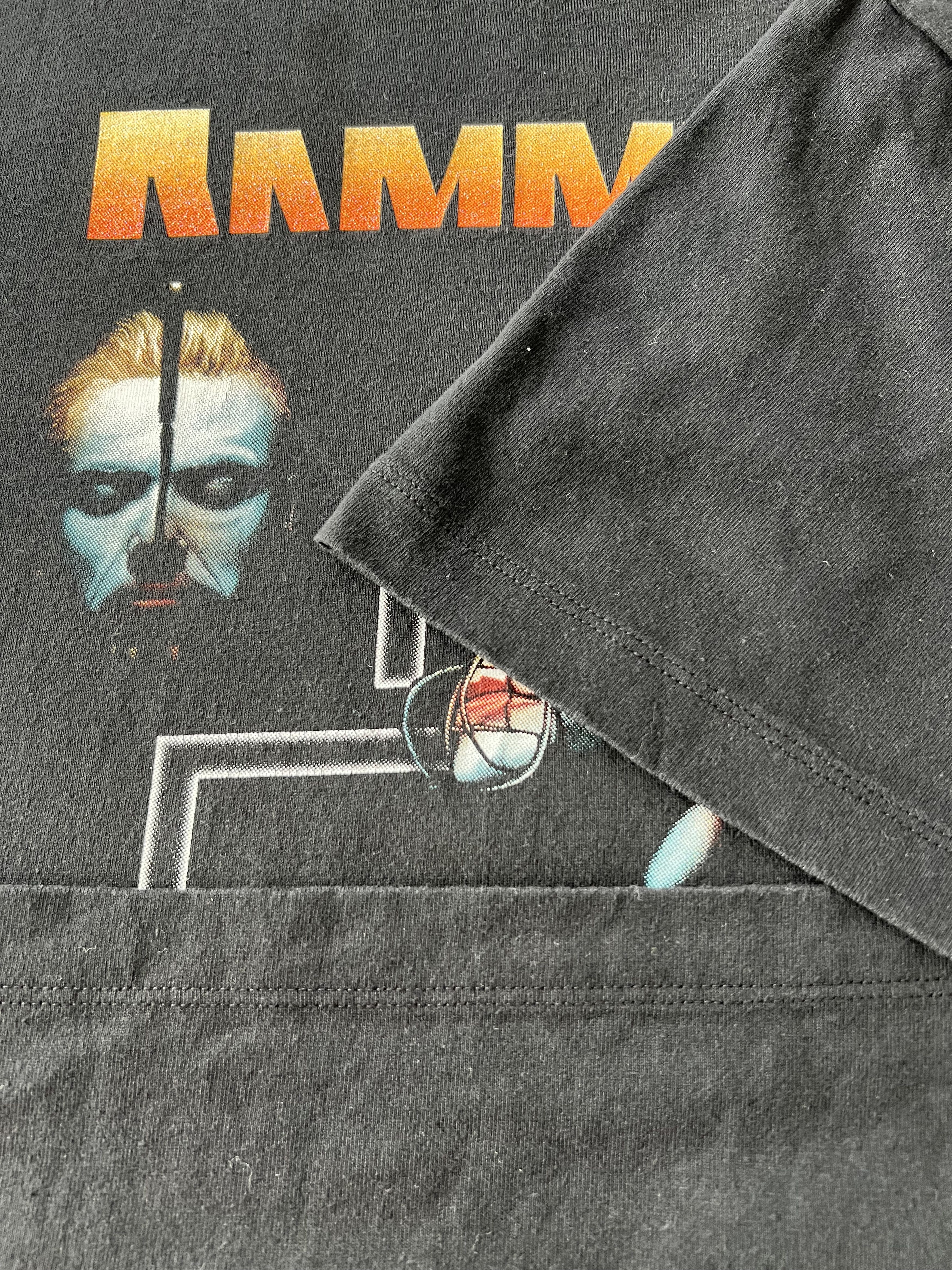 Band Tees Vintage 90s Rammstein Sehnsucht Black T-shirt Size US L / EU 52-54 / 3 - 8 Thumbnail