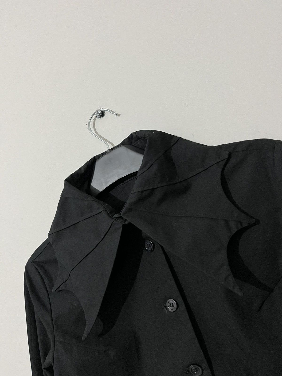 BPN (black peace now) bat collar black shirt (SOLD)