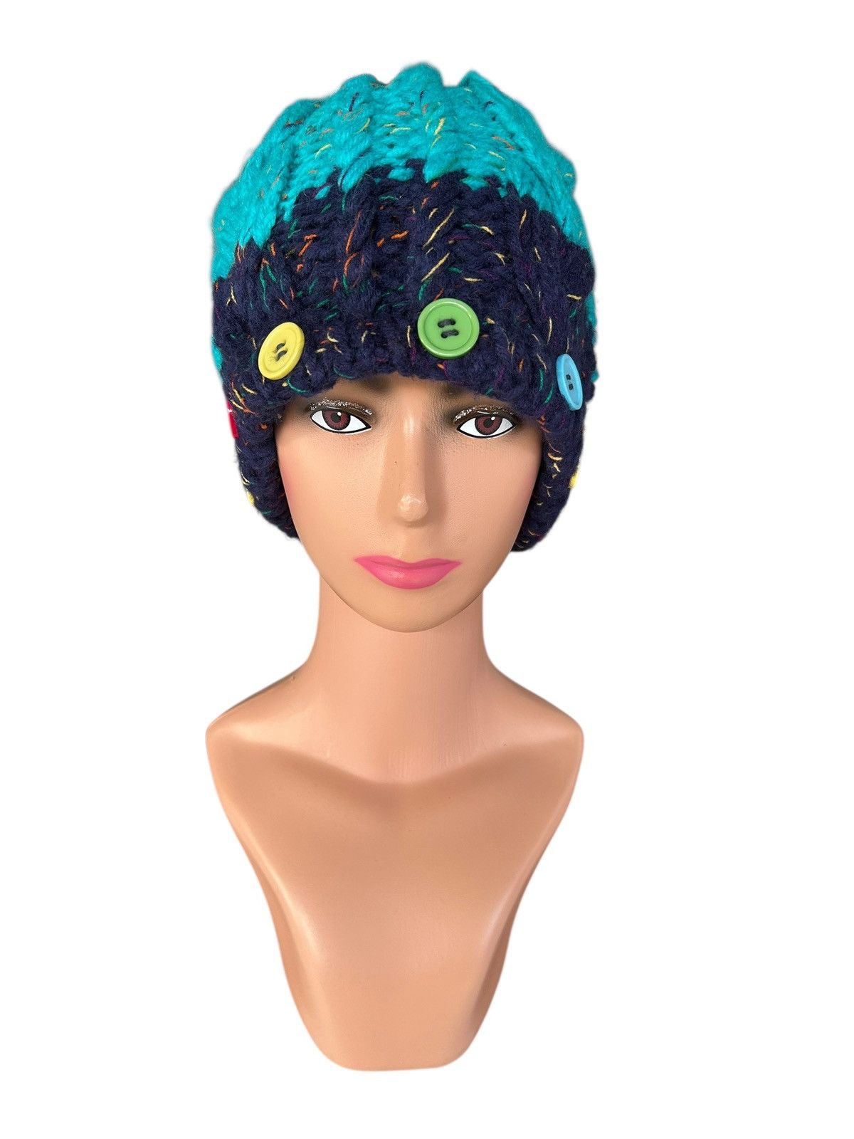 Kapital Crochet Knitted Handmade Japanese Style Beanie Hats Size ONE SIZE - 4 Thumbnail