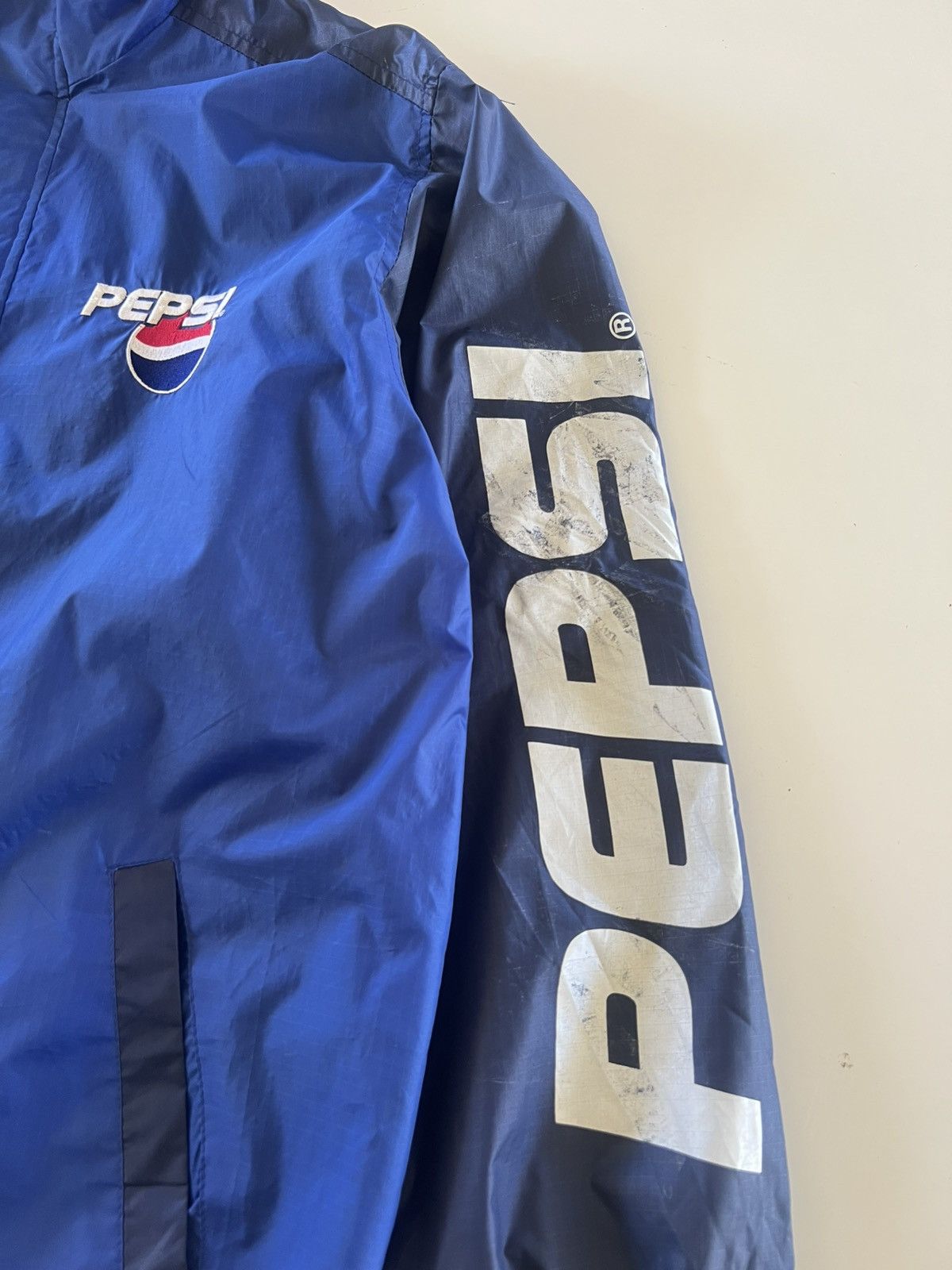 Vintage Vintage Pepsi Windbreaker Size US XL / EU 56 / 4 - 4 Thumbnail
